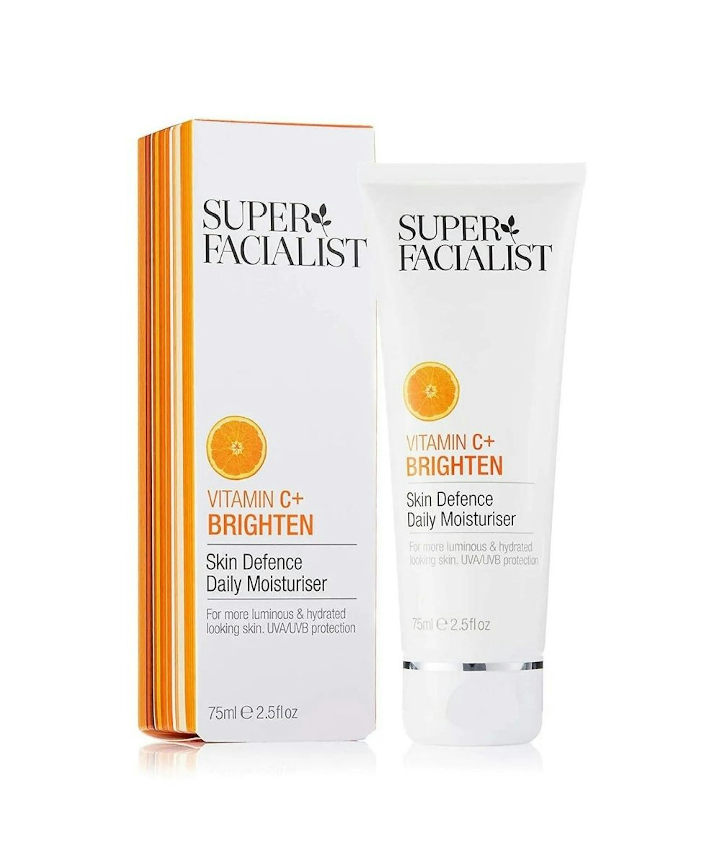 Super Facialist Vitamin C + Brighten Skin Defence Daily Moisturiser, 75ml