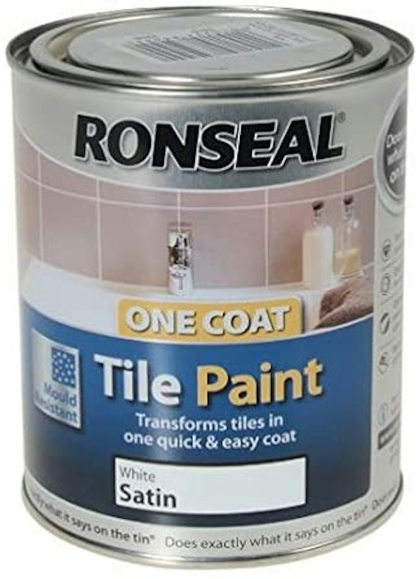 A tin of Ronseal tile paint