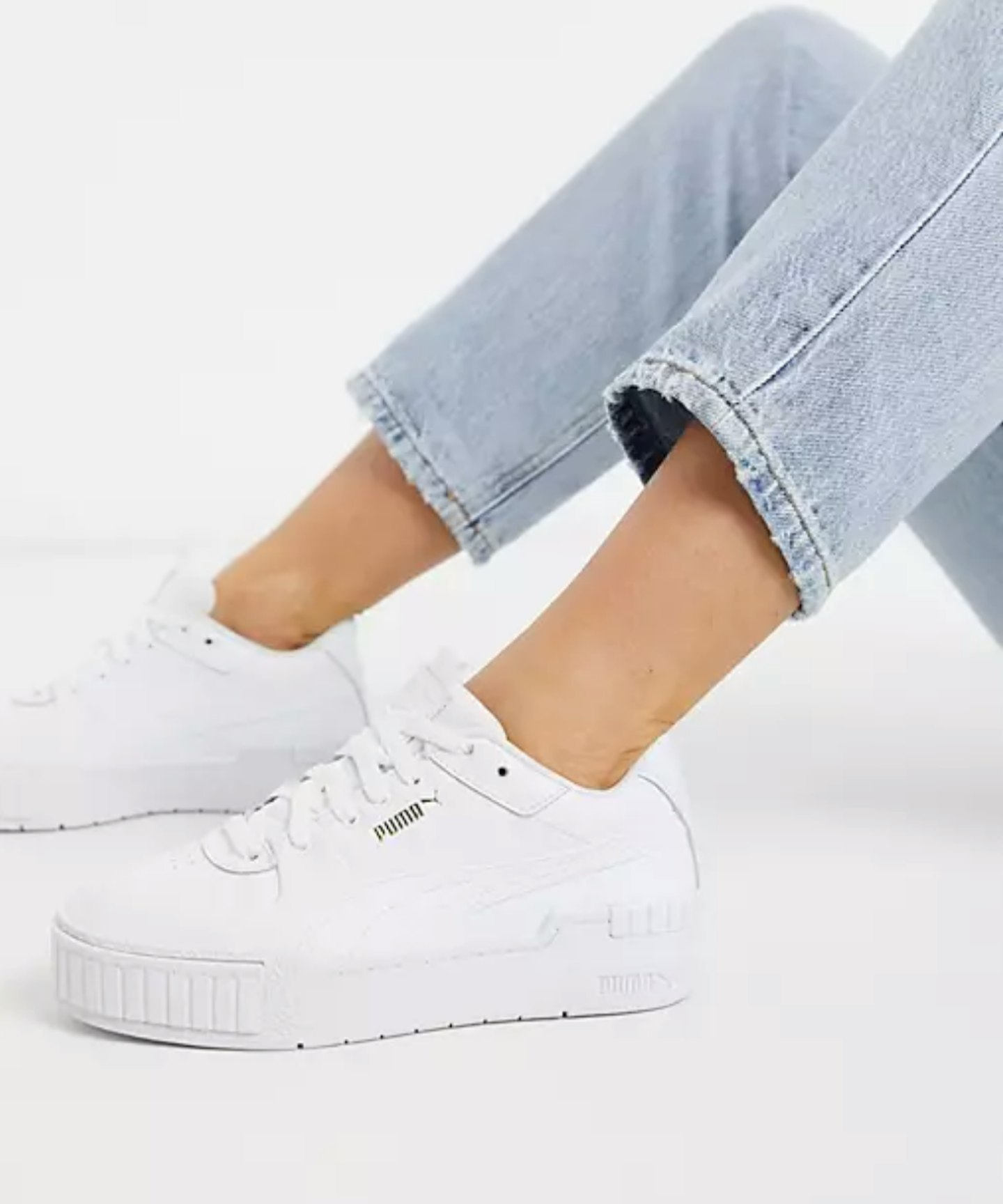 Puma Cali Sport chunky trainers in white