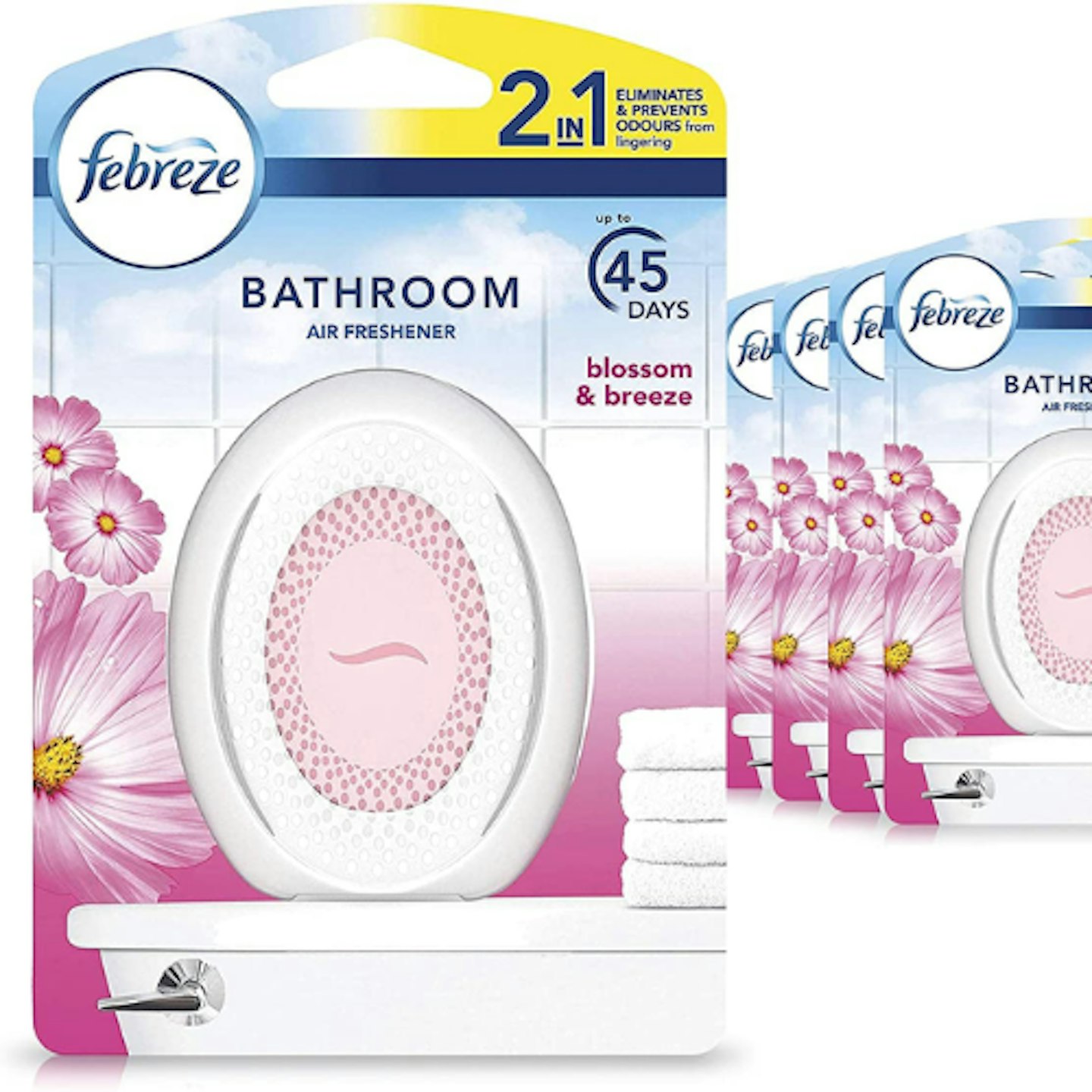 Febreze Bathroom Air Freshener, Pack of 8