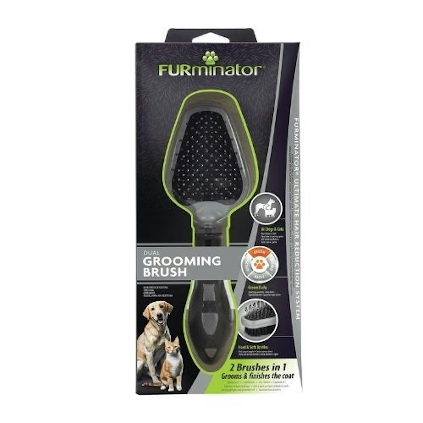 FURminator Dog and Cat Dual Grooming Brush