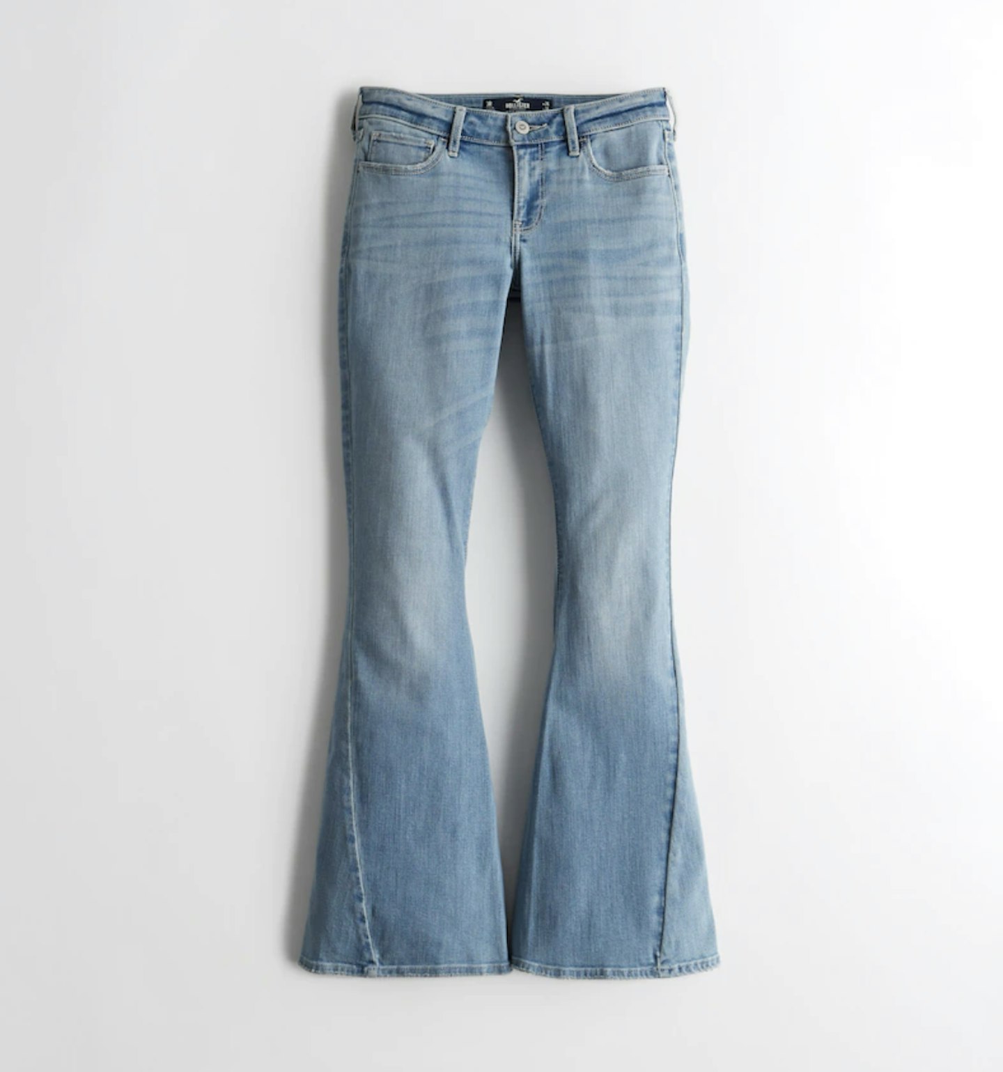 Hollister Low Rise Medium Wash Flare Jeans