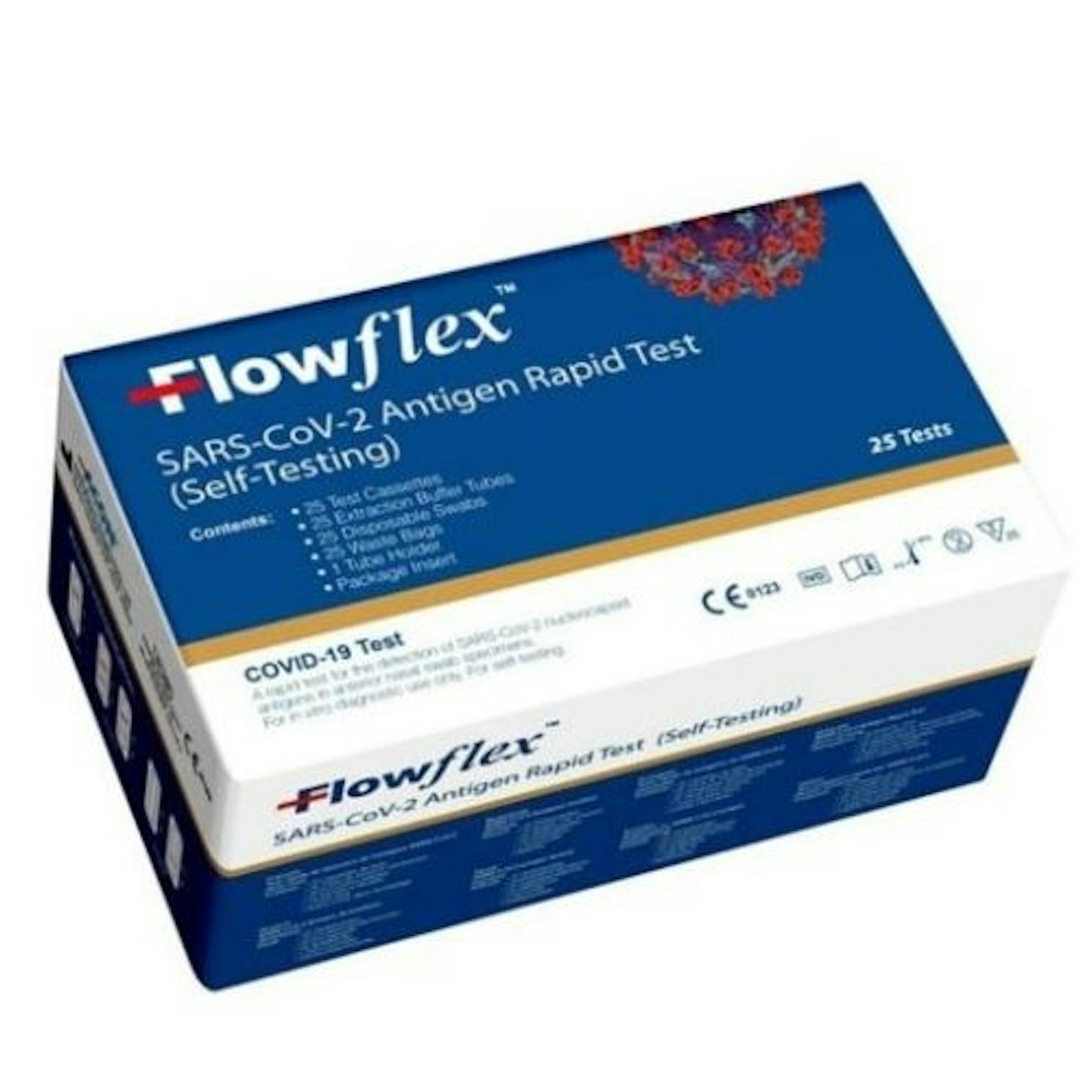 Flowflex Antigen Rapid Test Lateral Flow Self-Testing Kit 25 Pack