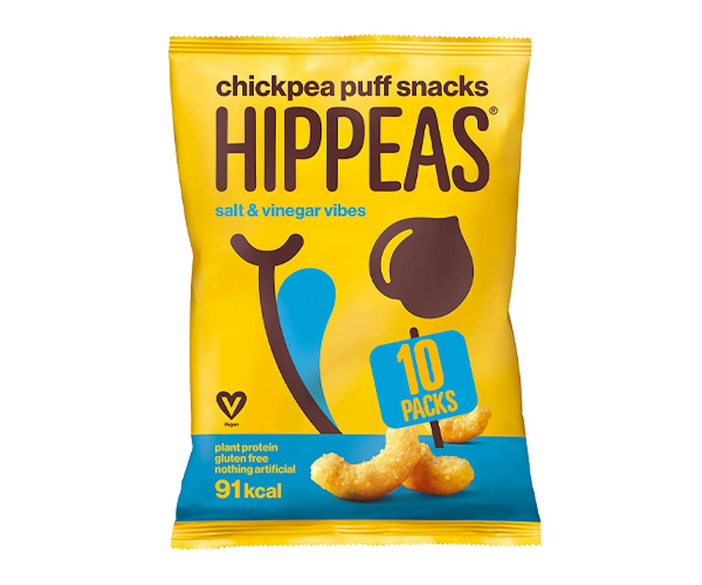Hippeas Organic Chickpea Puffs Salt & Vinegar - 89 kcals