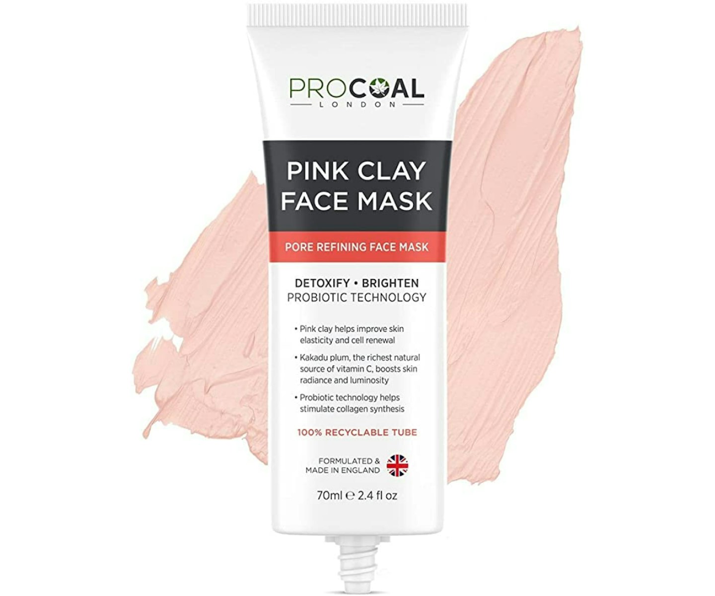 A picture of the Pro Coal Pink Clay Face Mask