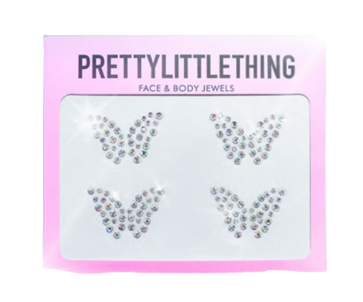 A picture of the Pretty Little Thing Butterfly Face and Body Jewels