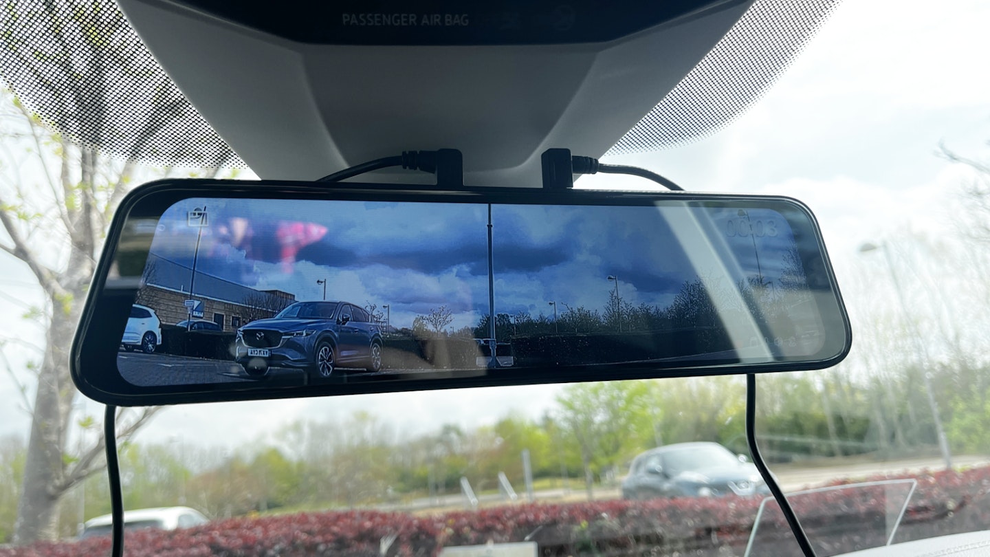 10'' Smart Rear View Mirror Camera For Car,2160p Dual Dash Cameras Front &  Rear