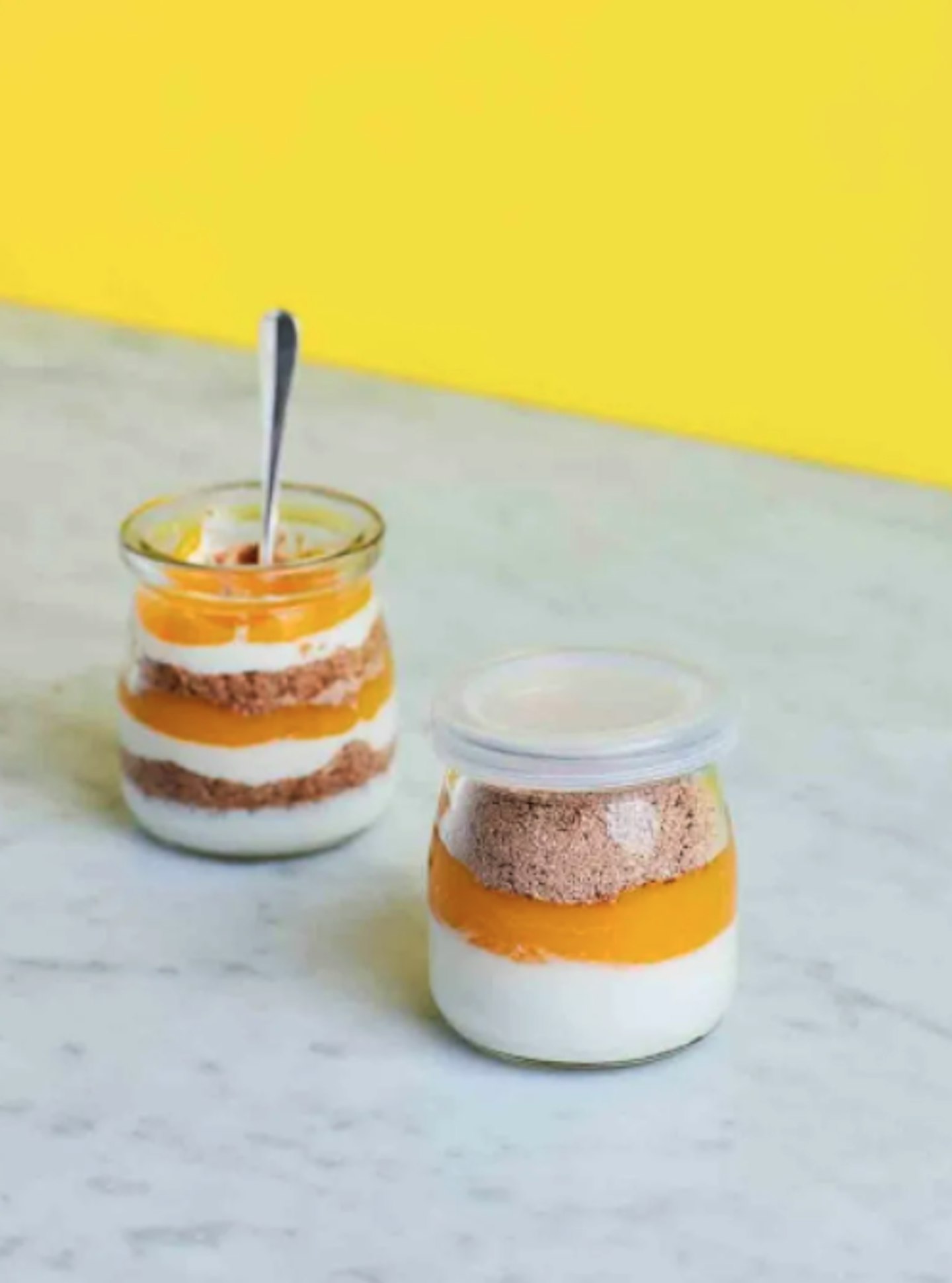 Mango & yoghurt layer pots