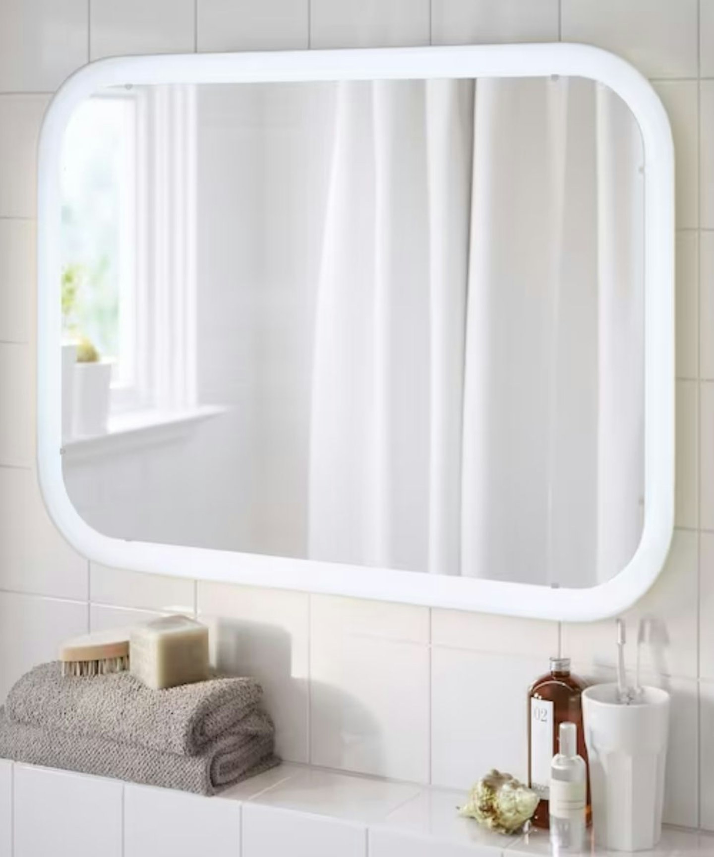 STORJORM Mirror With Integrated Lighting, £115