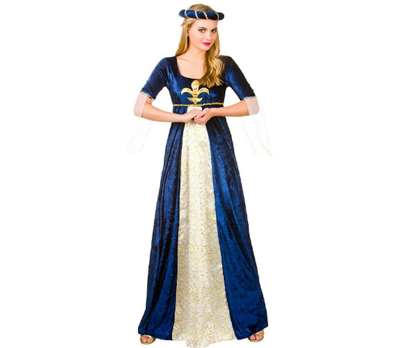 Adult Womens Medieval Maiden Fancy Dress Costume
