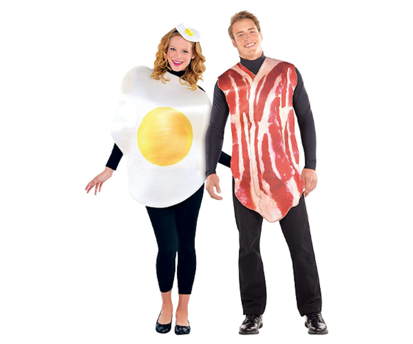 amscan 844276 Adult Bacon And Egg Breakfast Couple Costume