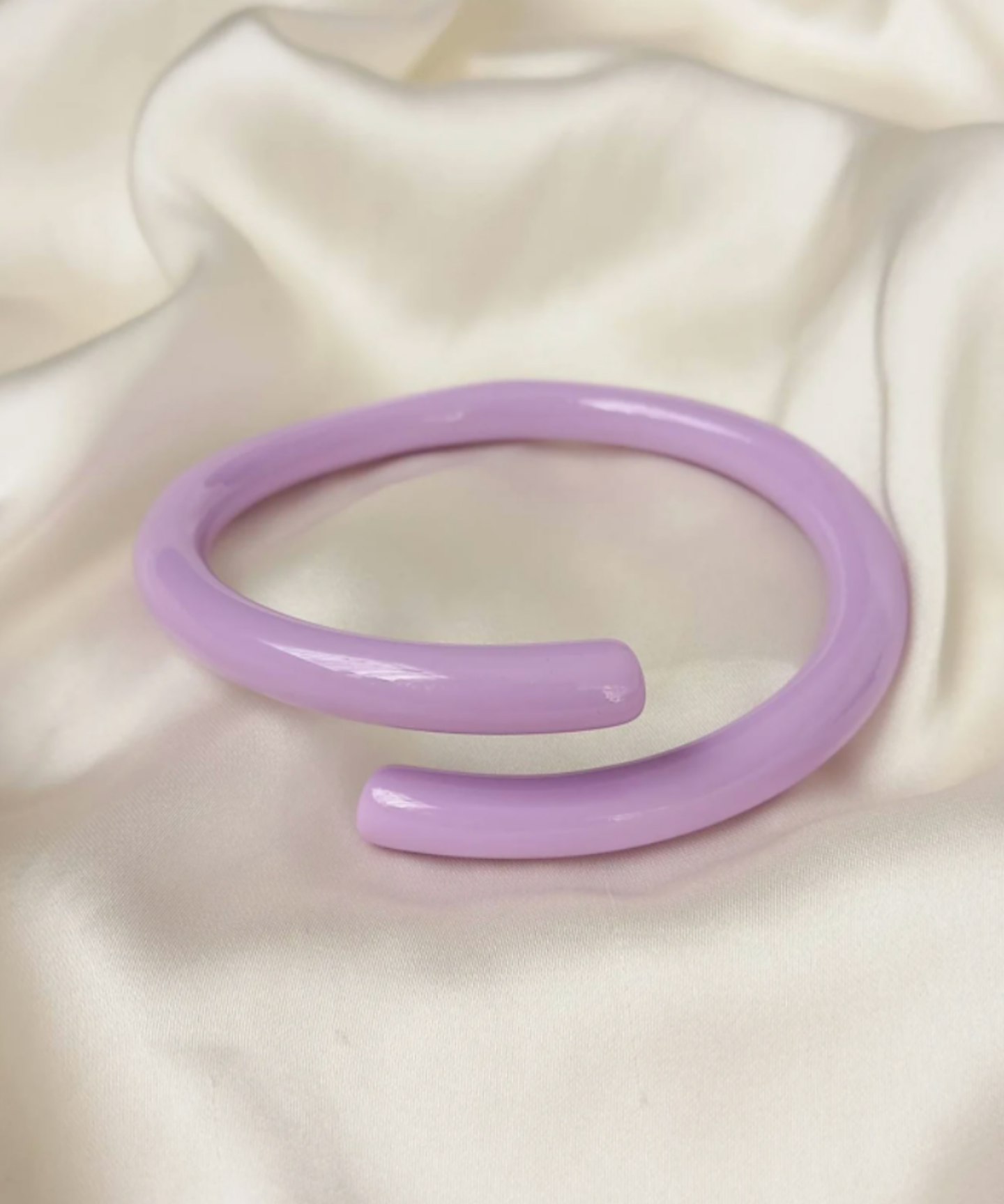 Chunky Purple Resin Bracelet