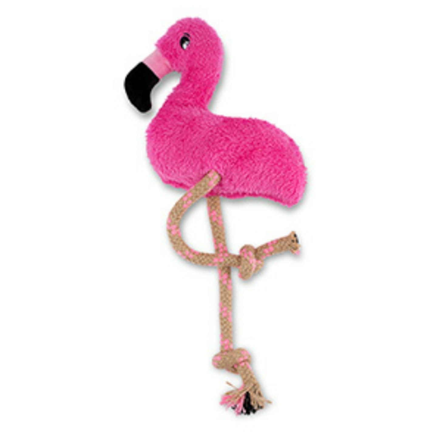 Beco Rough and Tough Fernando The Flamingo Soft Dog Toy