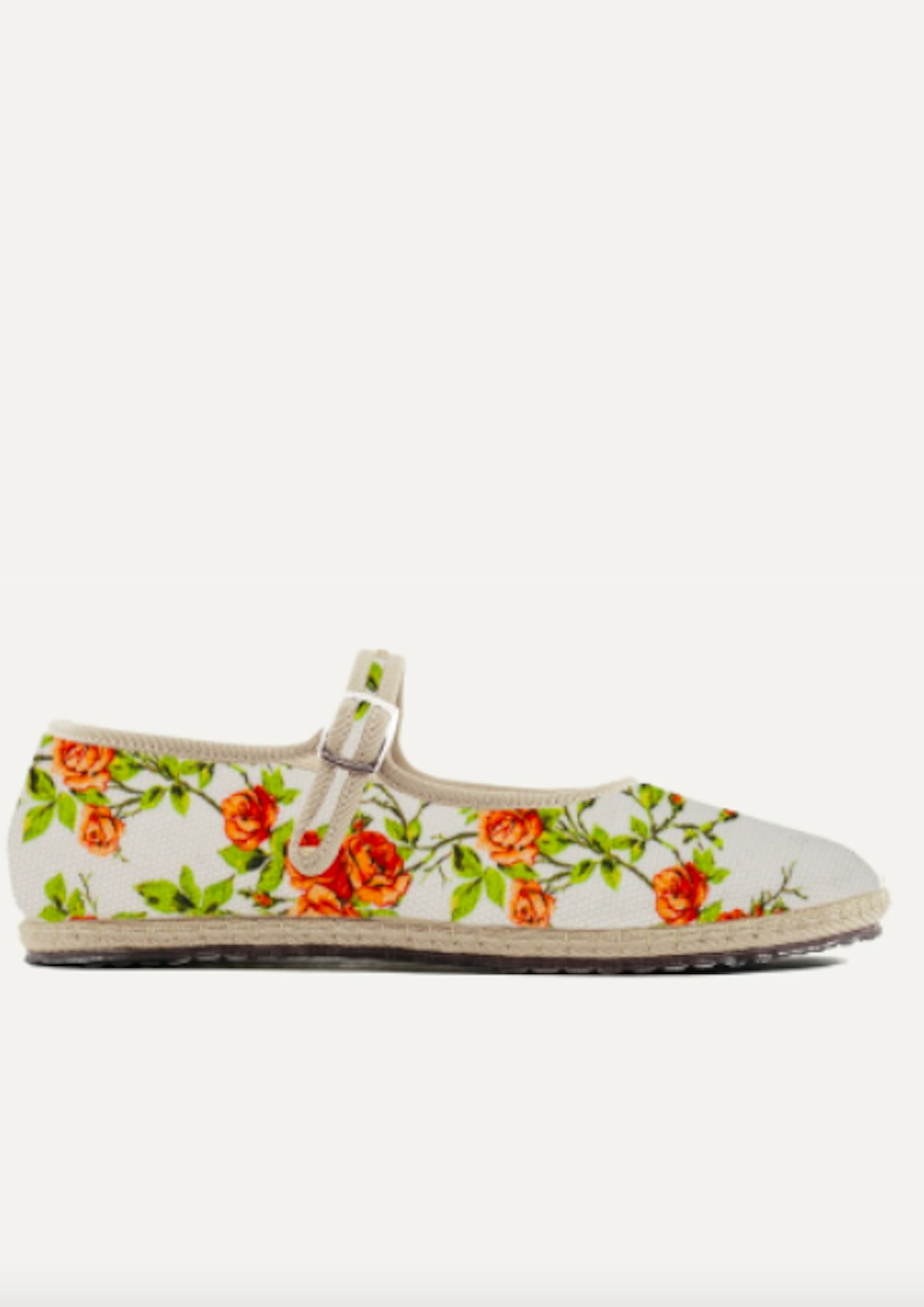 Mixed Floral Mary-Jane Shoes, £140
