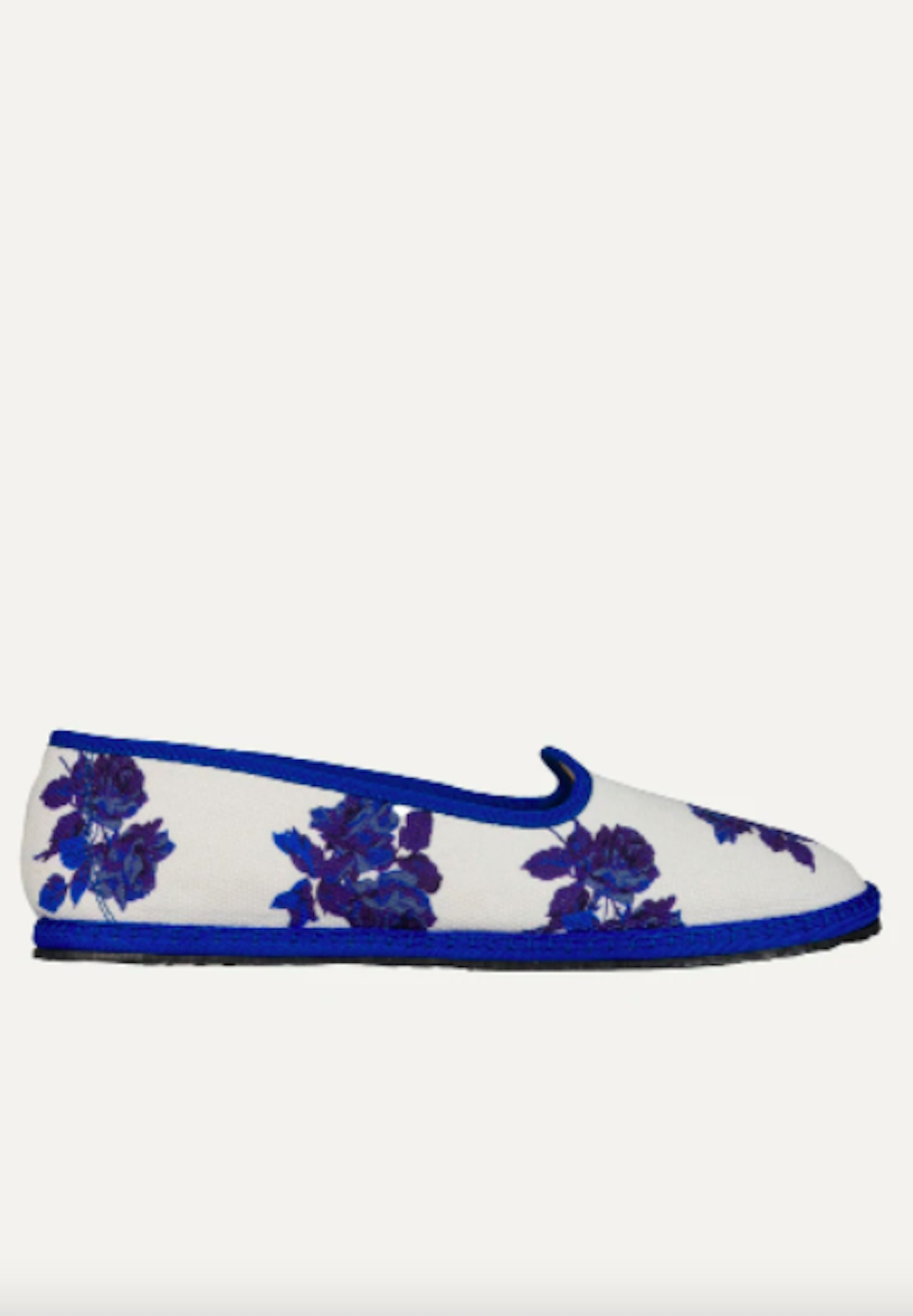 Classic Furlane Slipper in Blue Floral, £140