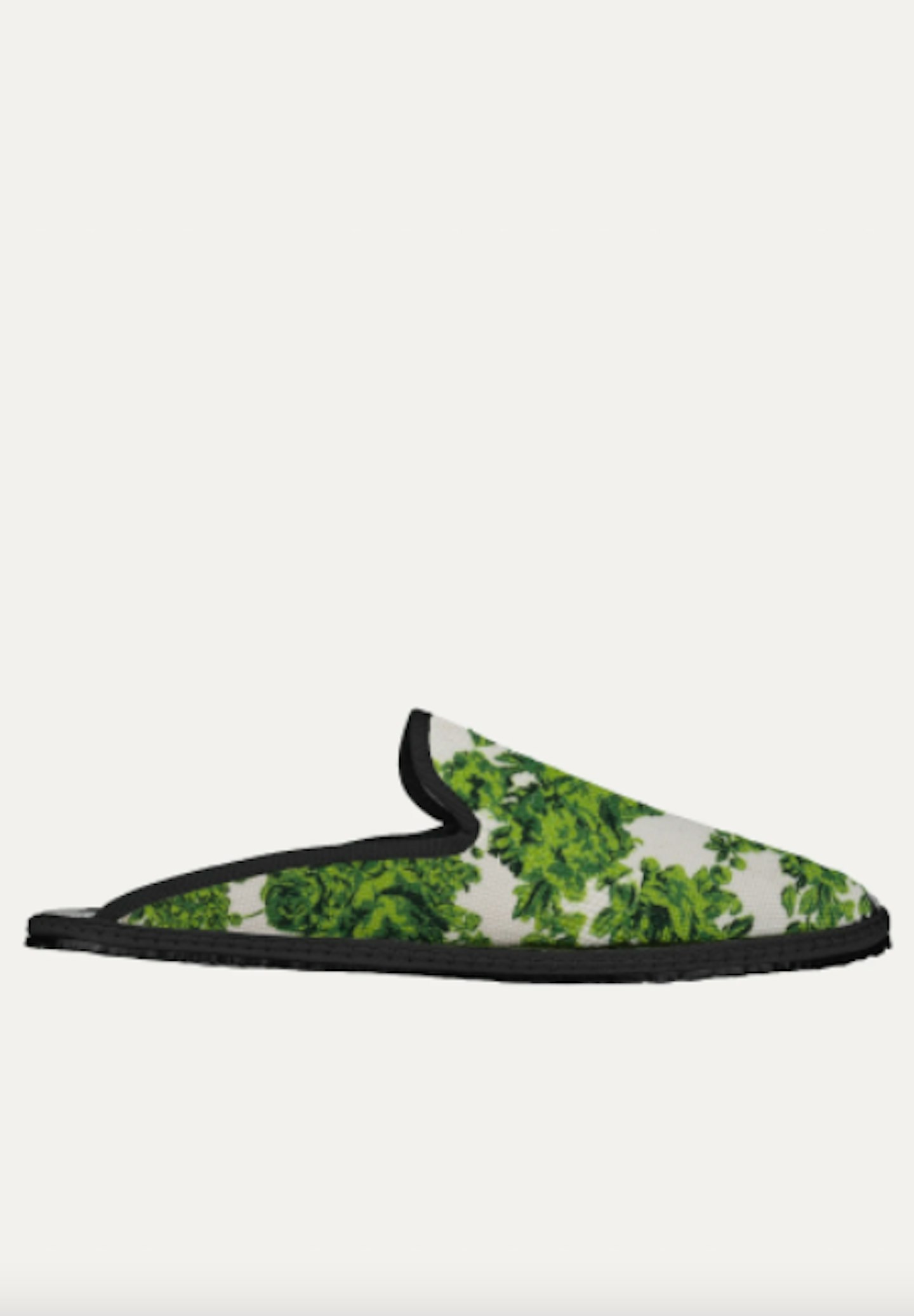 Sabot Shoe in Green Floral, £140