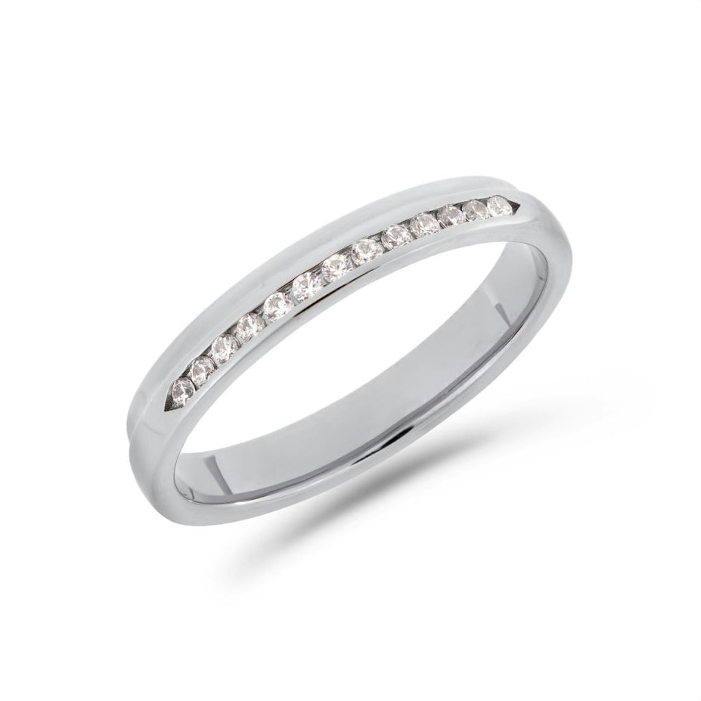 V By Laura Vann, Pillar Diamond Ring in Platinum
