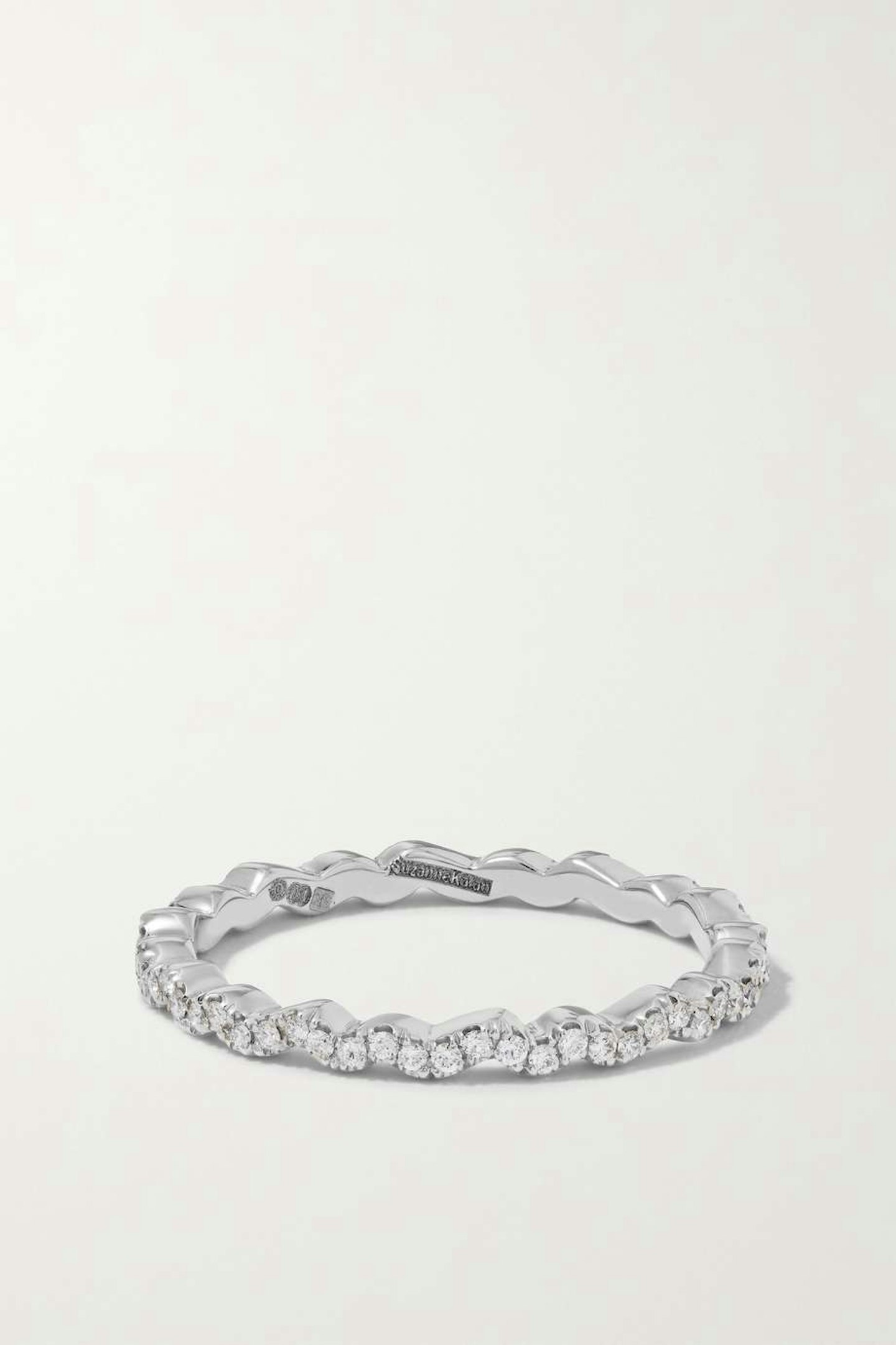 Suzanne Kalan, Eternity 18-karat white gold diamond ring, £1,616.47