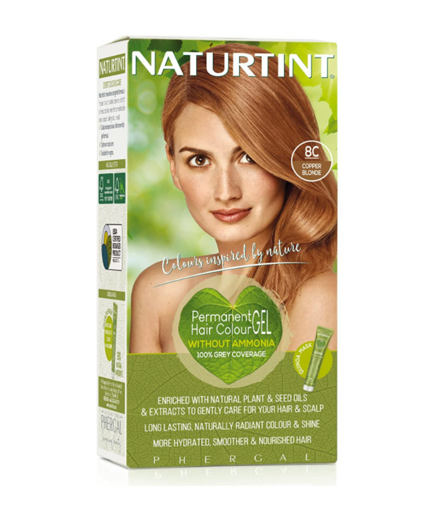 Naturtint 8C Copper Blonde Hair Color, 5.6 Ounce