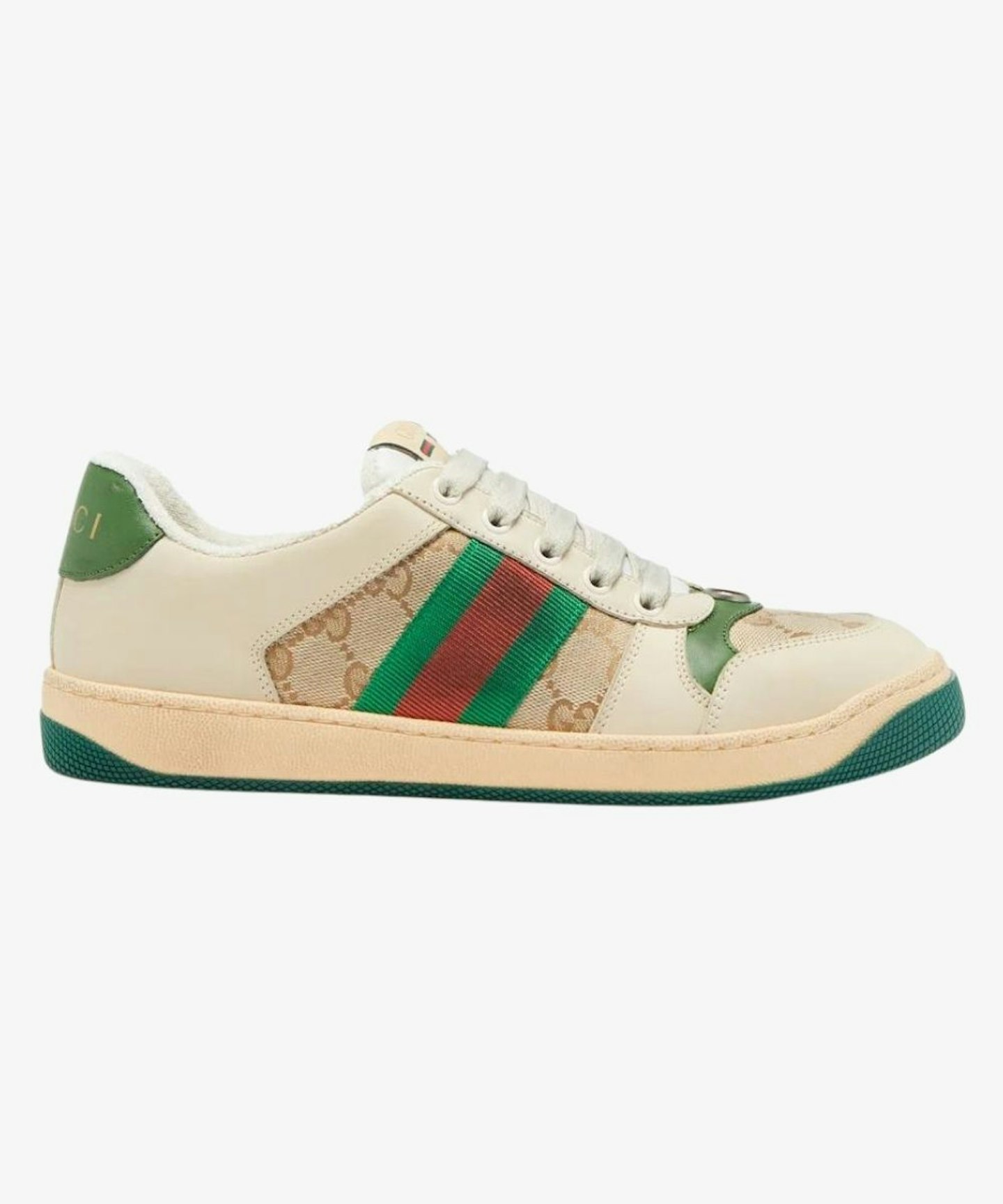 GUCCI Screener GG-Logo Leather Trainers, £675