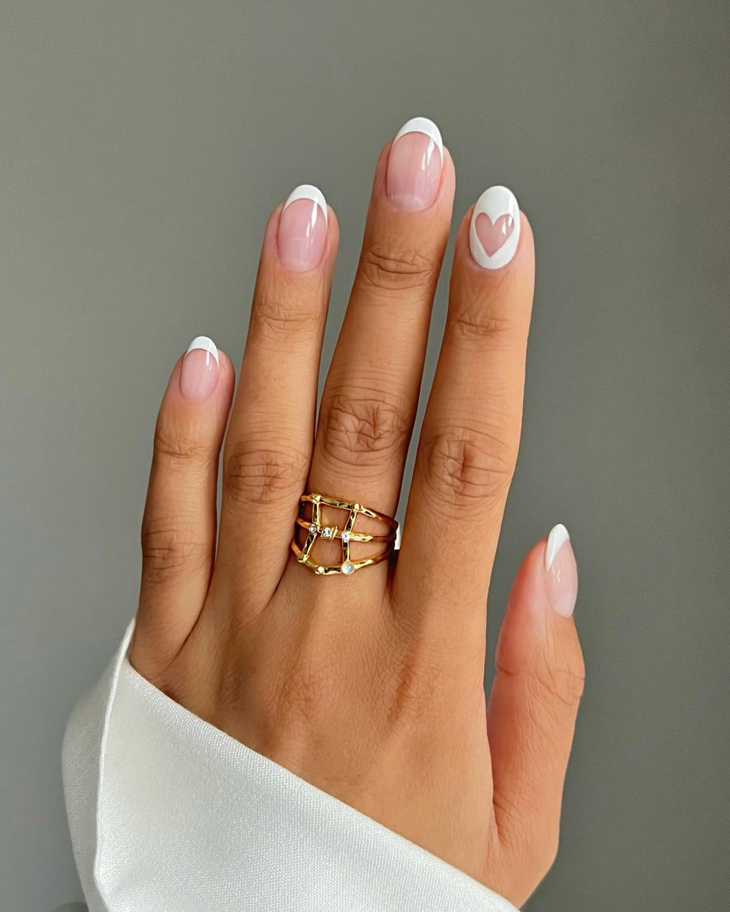 The French Love Heart Wedding Manicure