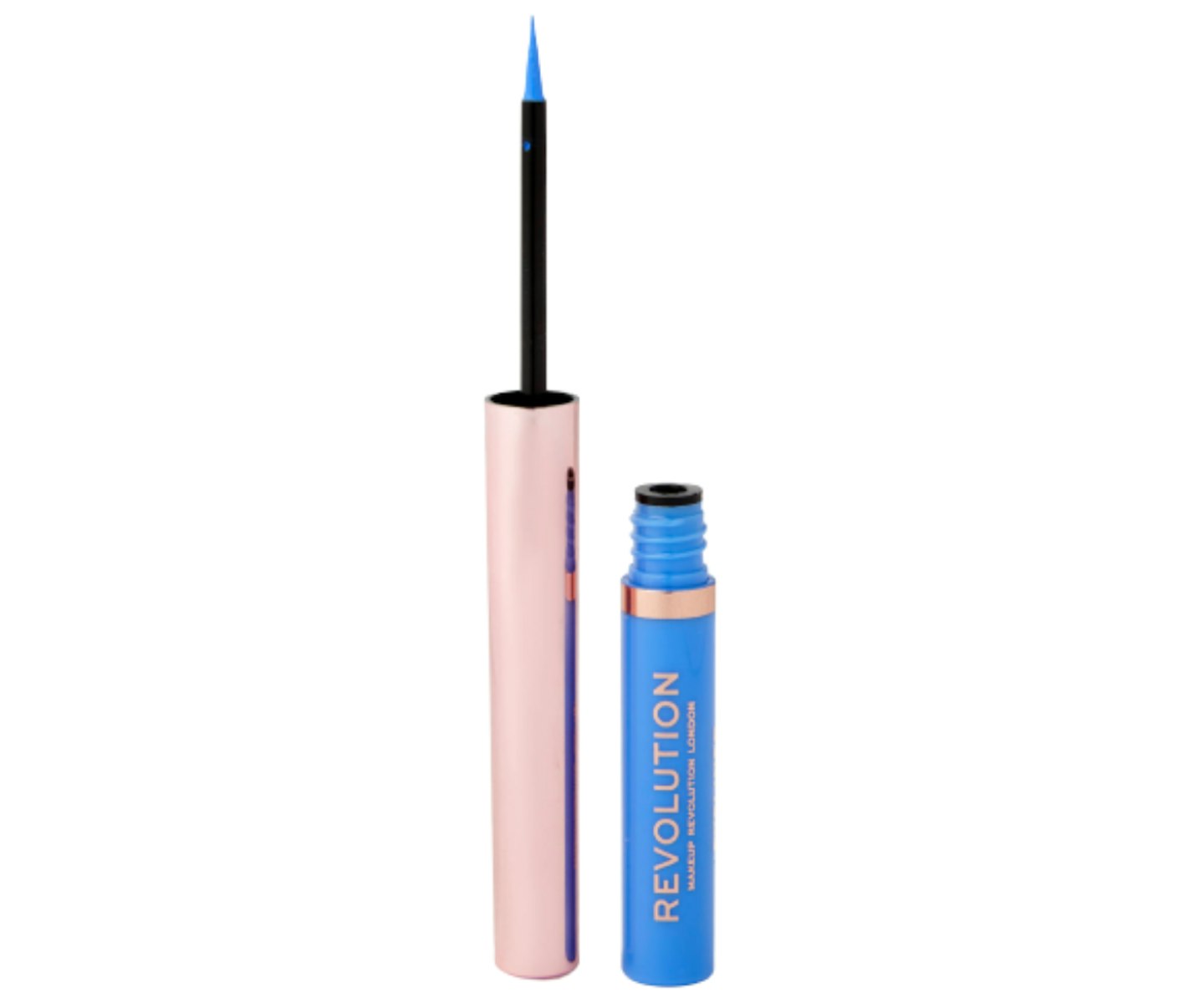 A picture of the Makeup Revolution Neon Heat Coloured Liquid Liner in Sky Blue