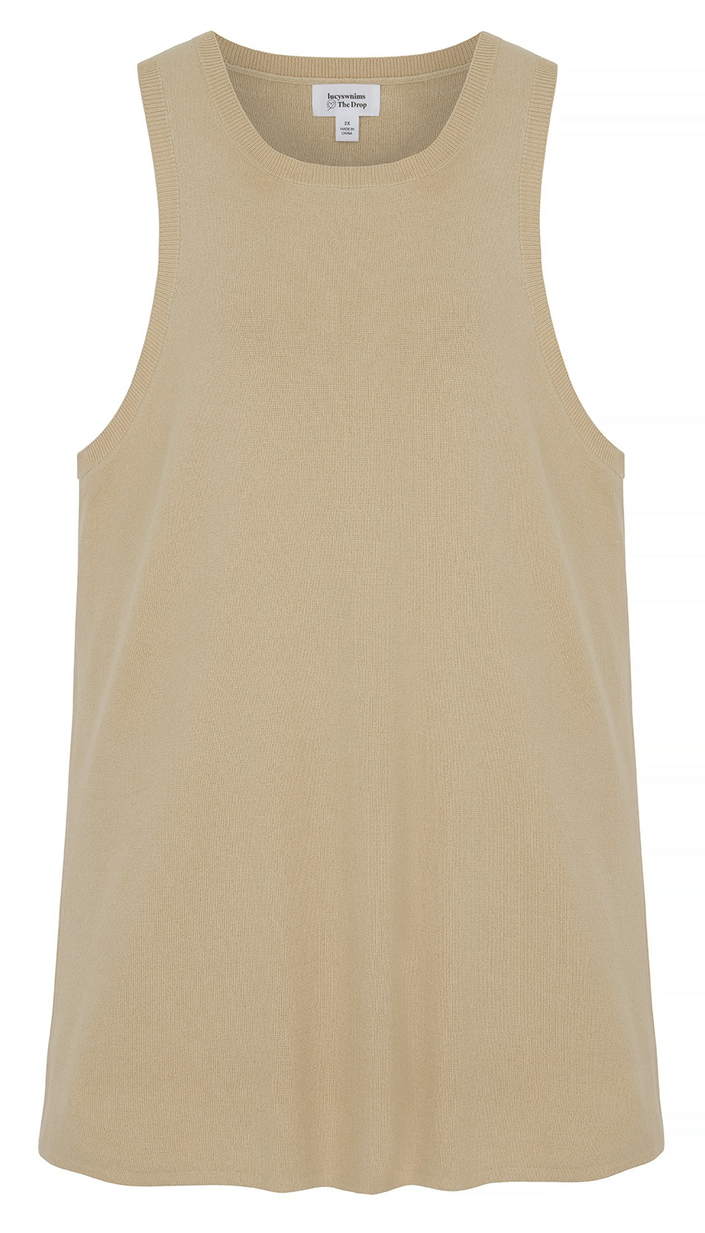 The Drop, Fitted Cut-Away Racer Tank Sweater, £19.50