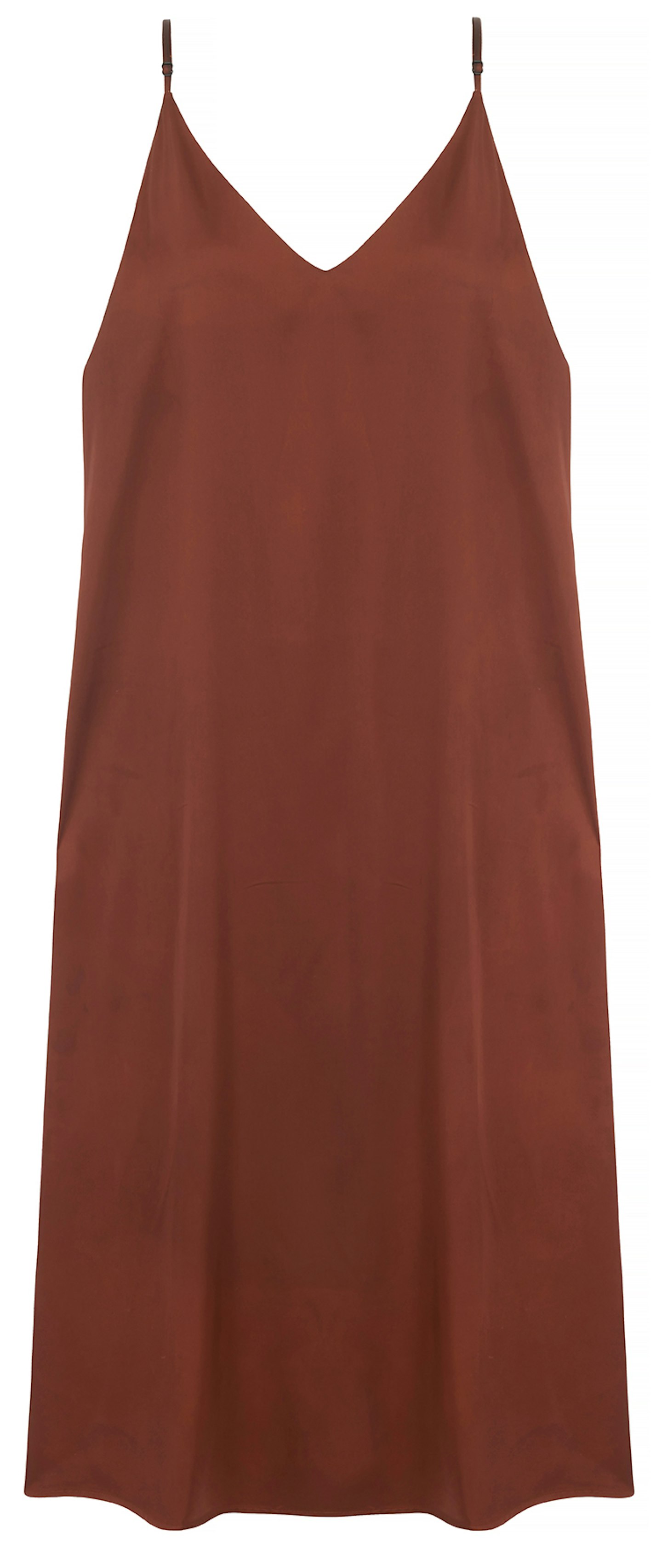 The Drop, Ana Silky V-Neck Midi Slip Dress, £34.90
