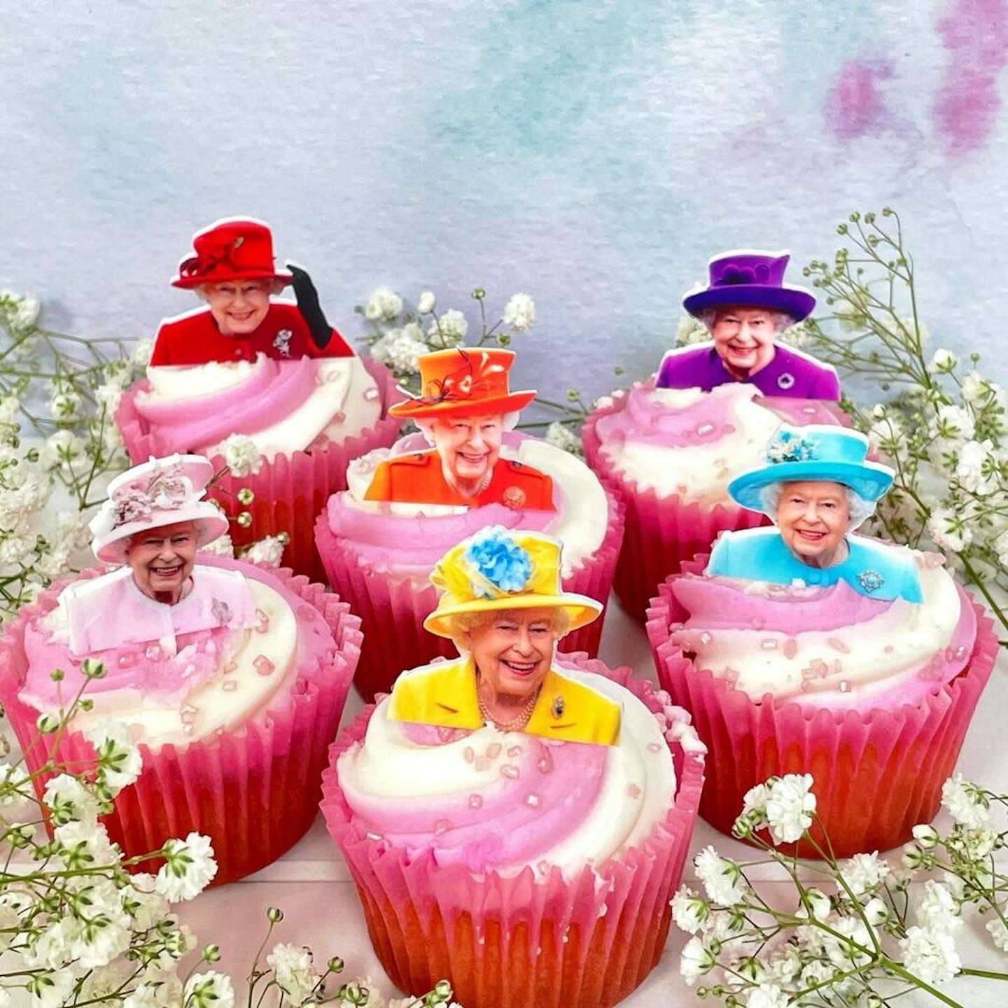 Jubilee Party Cupcake Toppers