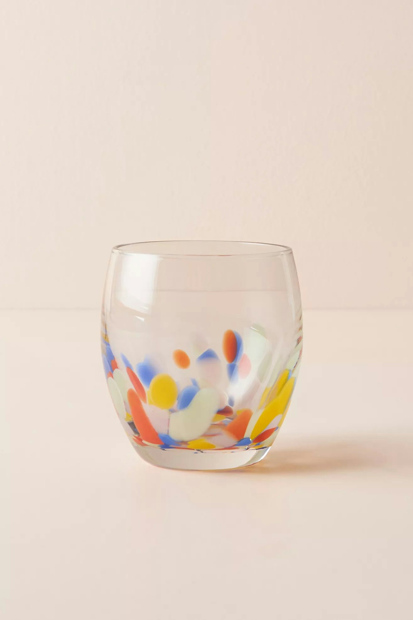 Thandie Painted Stemless Wine Glass, Anthropologie, Jubilee Party