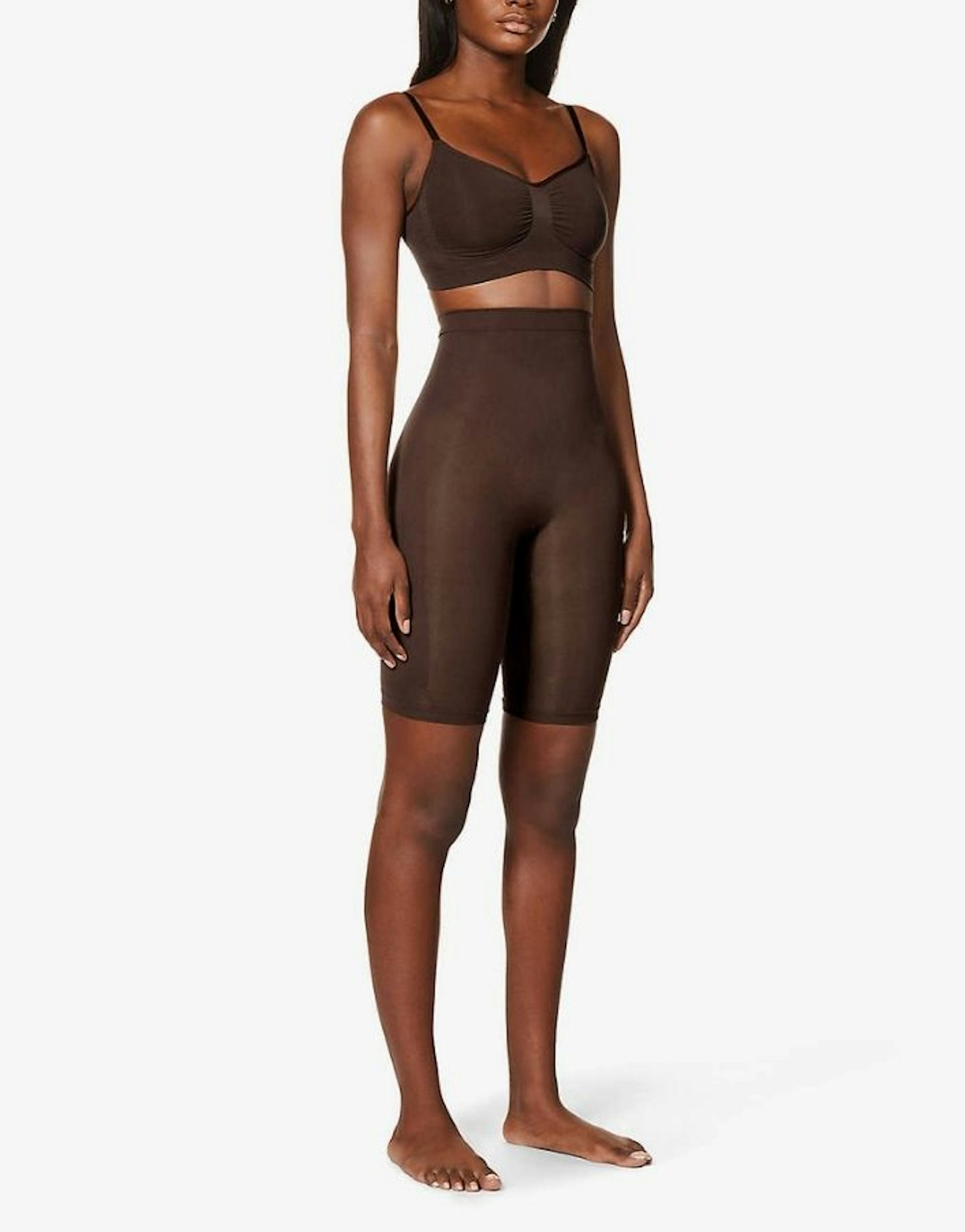 Skims Sculpting High-Rise Stretch-Woven Shorts