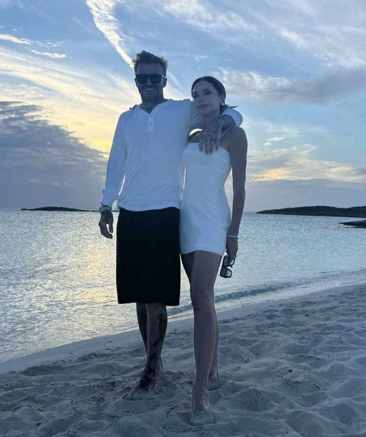Victoria Beckham Instagram post of her and David
