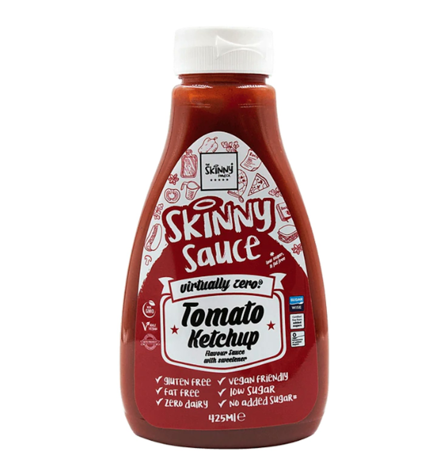 The Skinny Food Co Tomato Ketchup Virtually Zerou00a9 Calorie Skinny Sauce