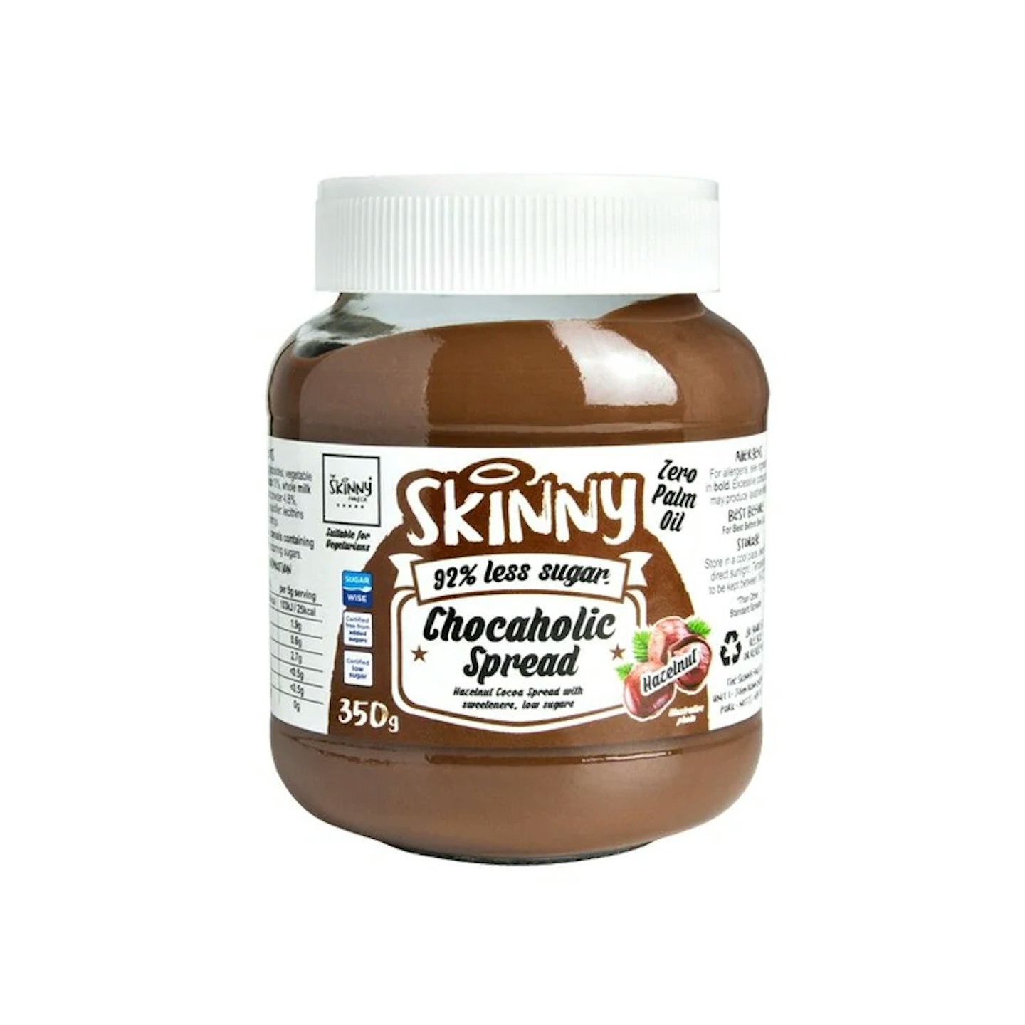 Chocolate Hazelnut Low Sugar Chocahalic Skinny Spread