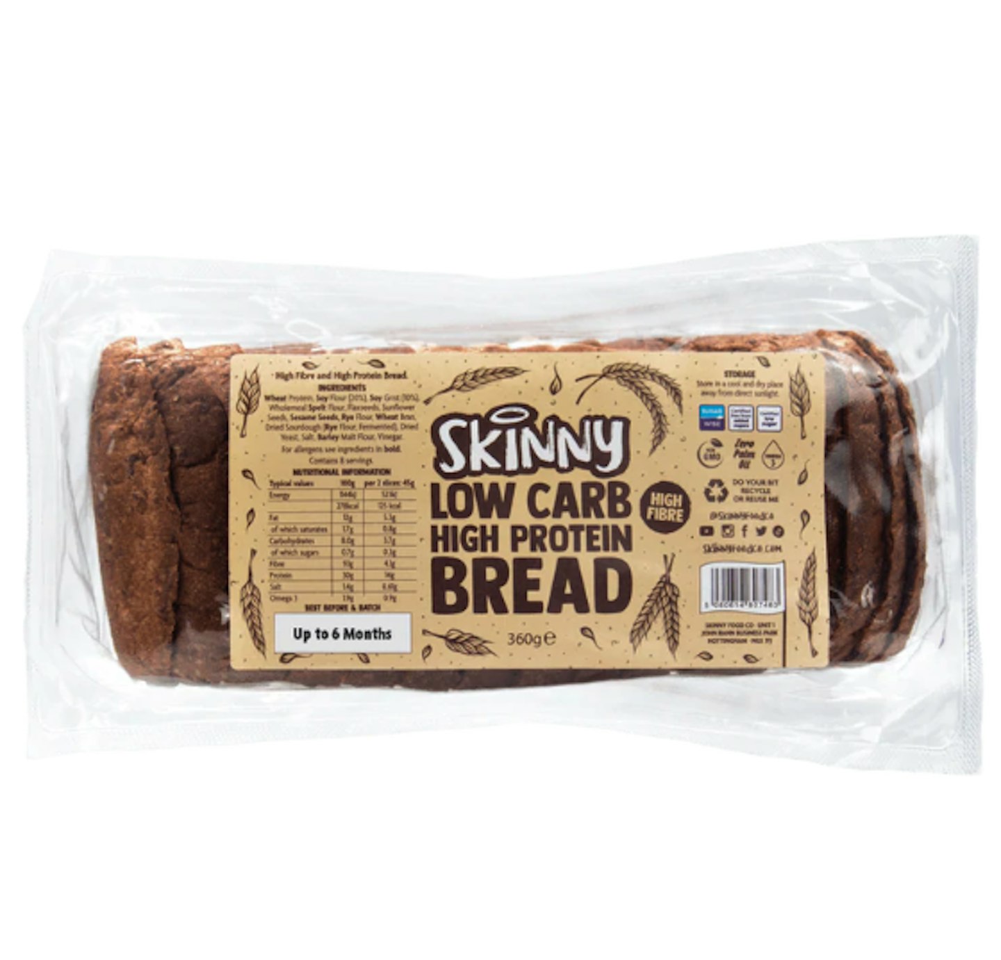 Skinny Low Carb High Protein Bread