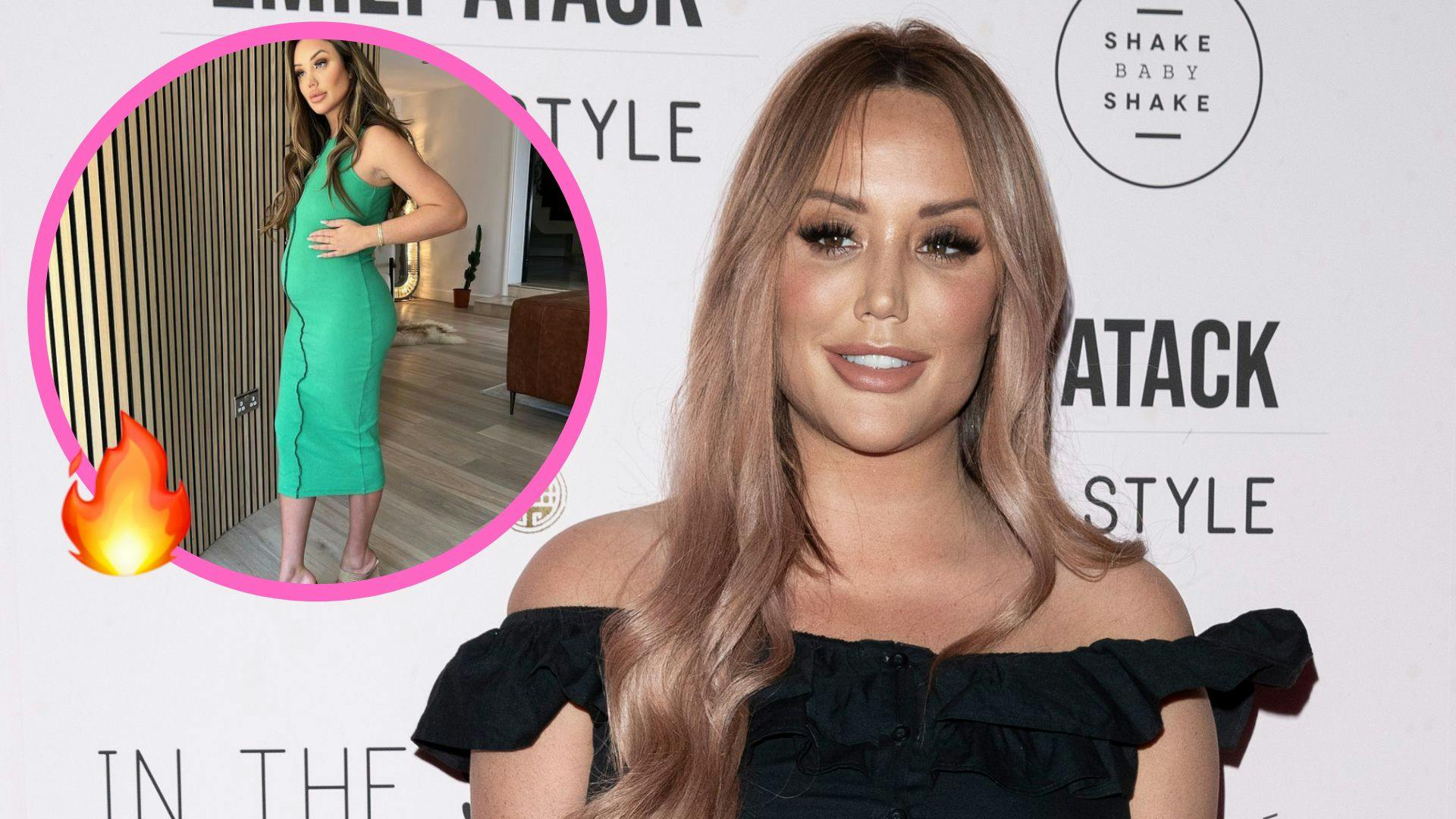 Charlotte Crosby shows off her bump in 