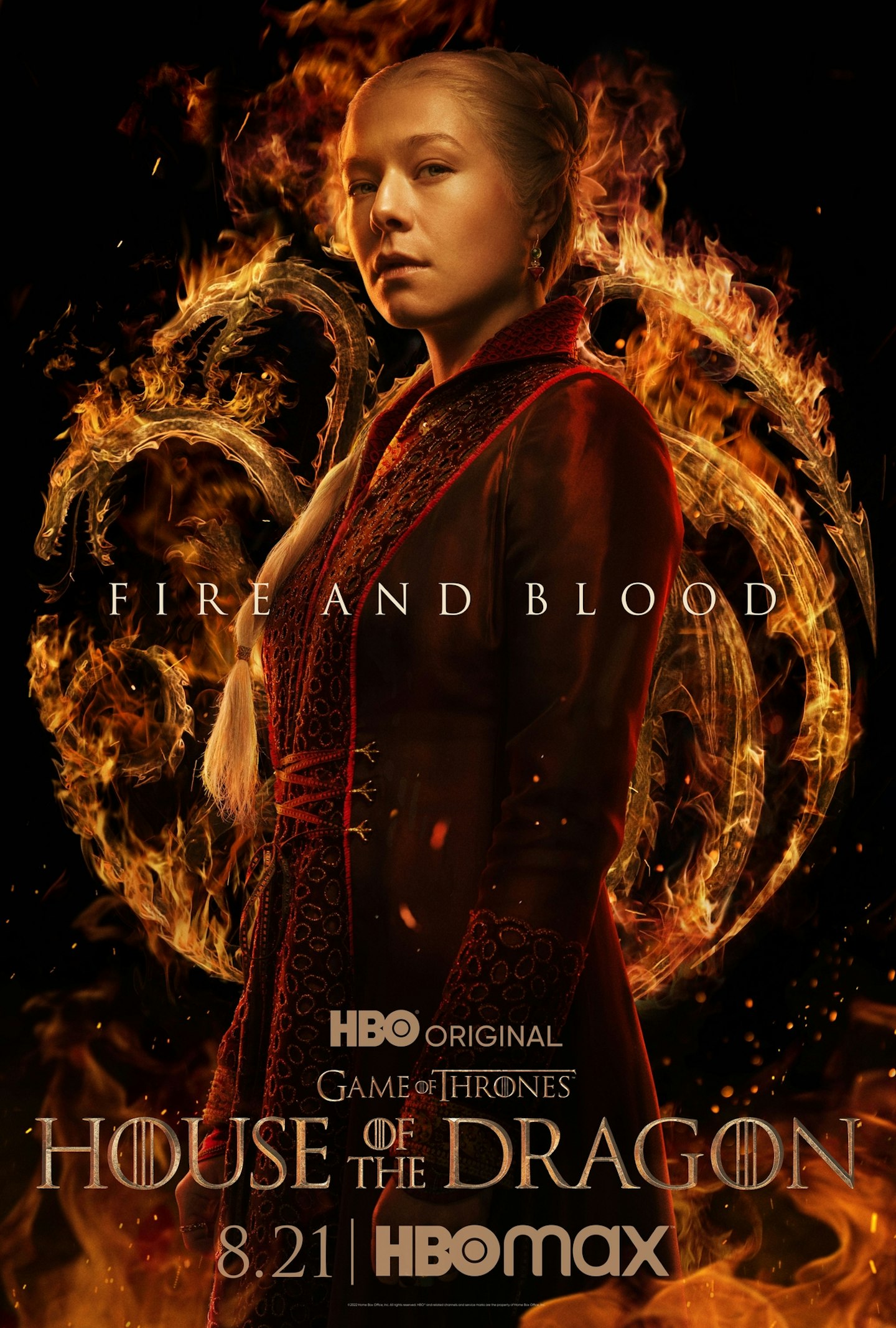 Emma Du2019Arcy as Princess Rhaenyra Targaryen