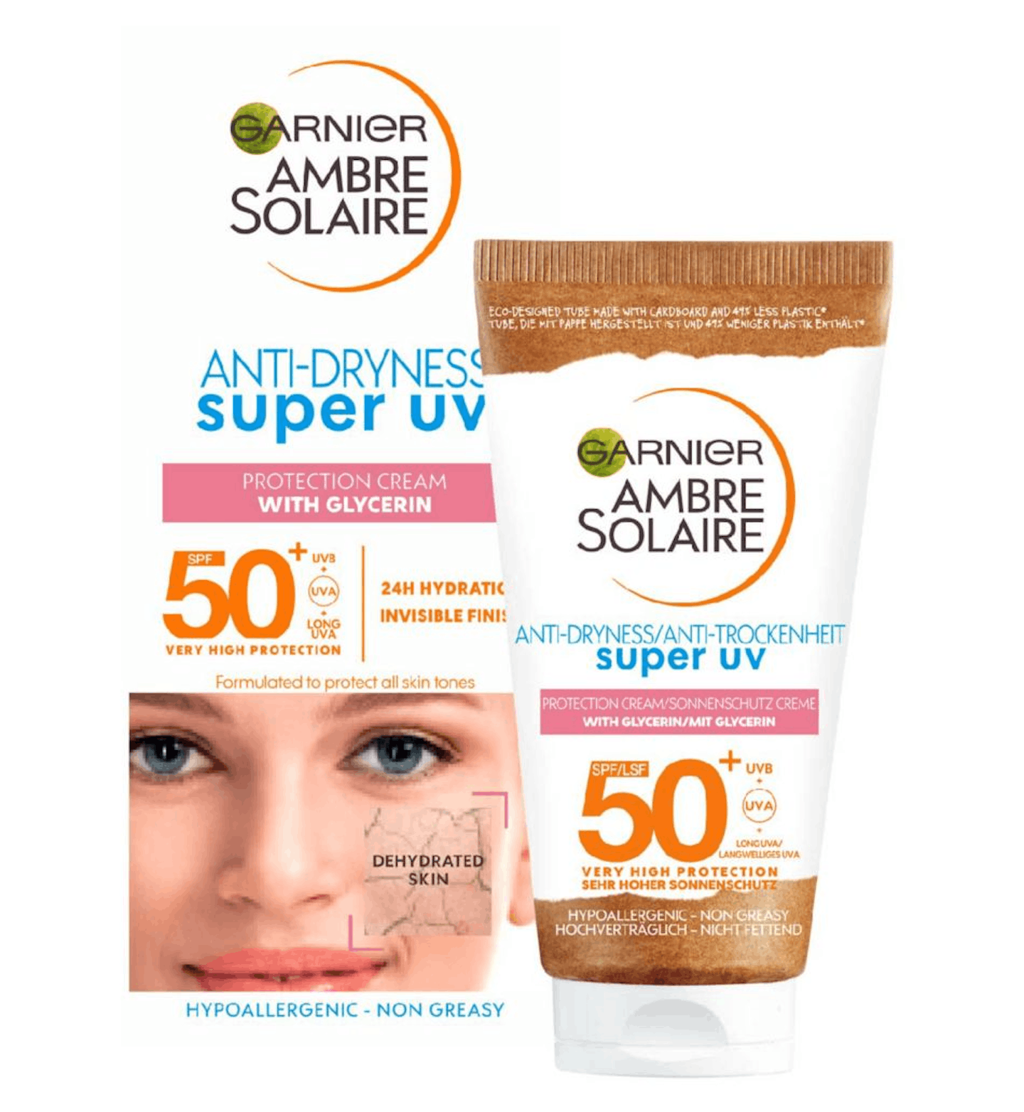 Garnier  Ambre Solaire Super UV Anti-Dryness Protection Cream SPF50+, £6.50