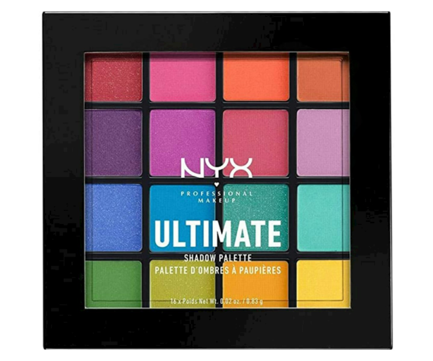 A picture of the NYX Ultimate Shadow Palette - Brights.
