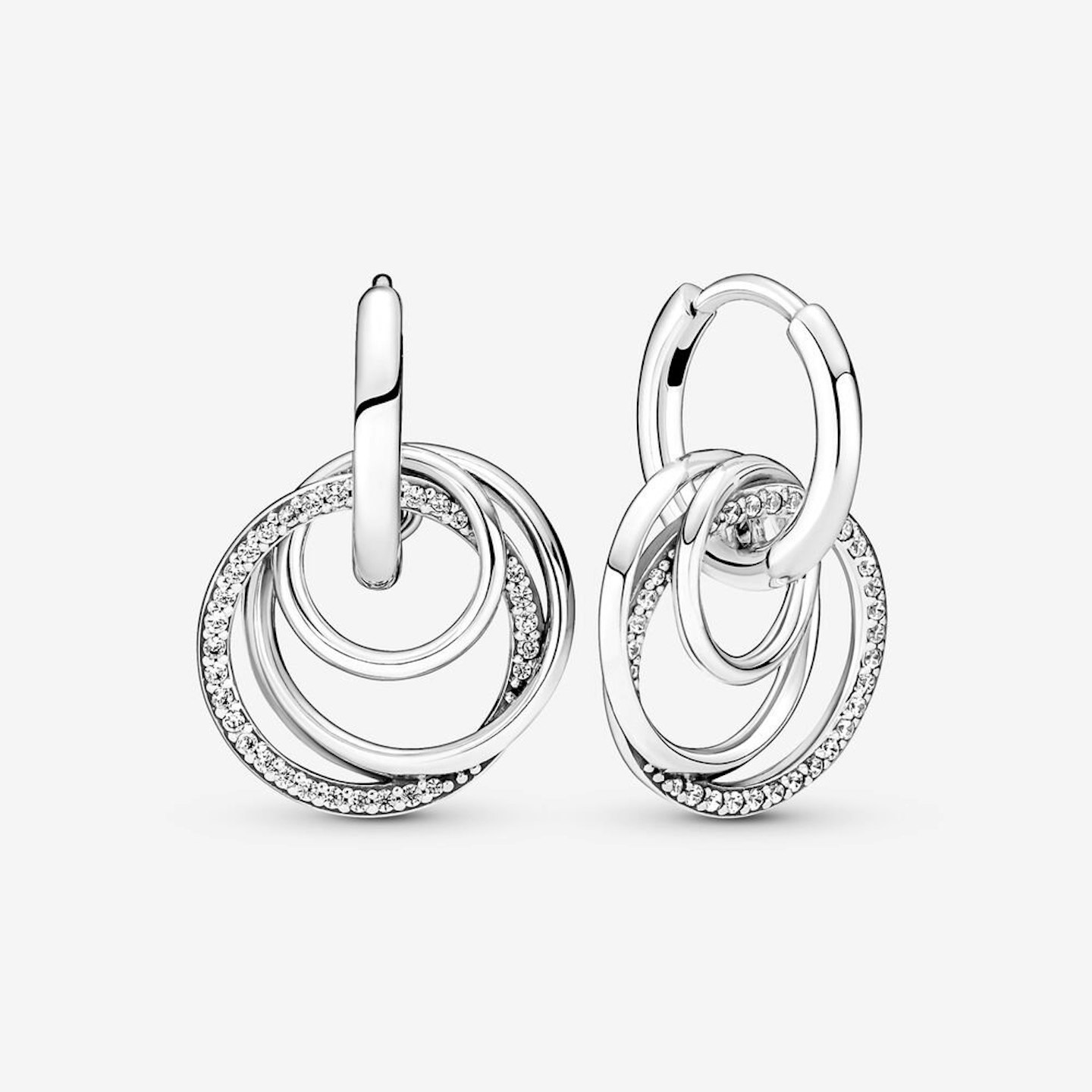 Pandora, Family Always Encircled Hoop Earrings