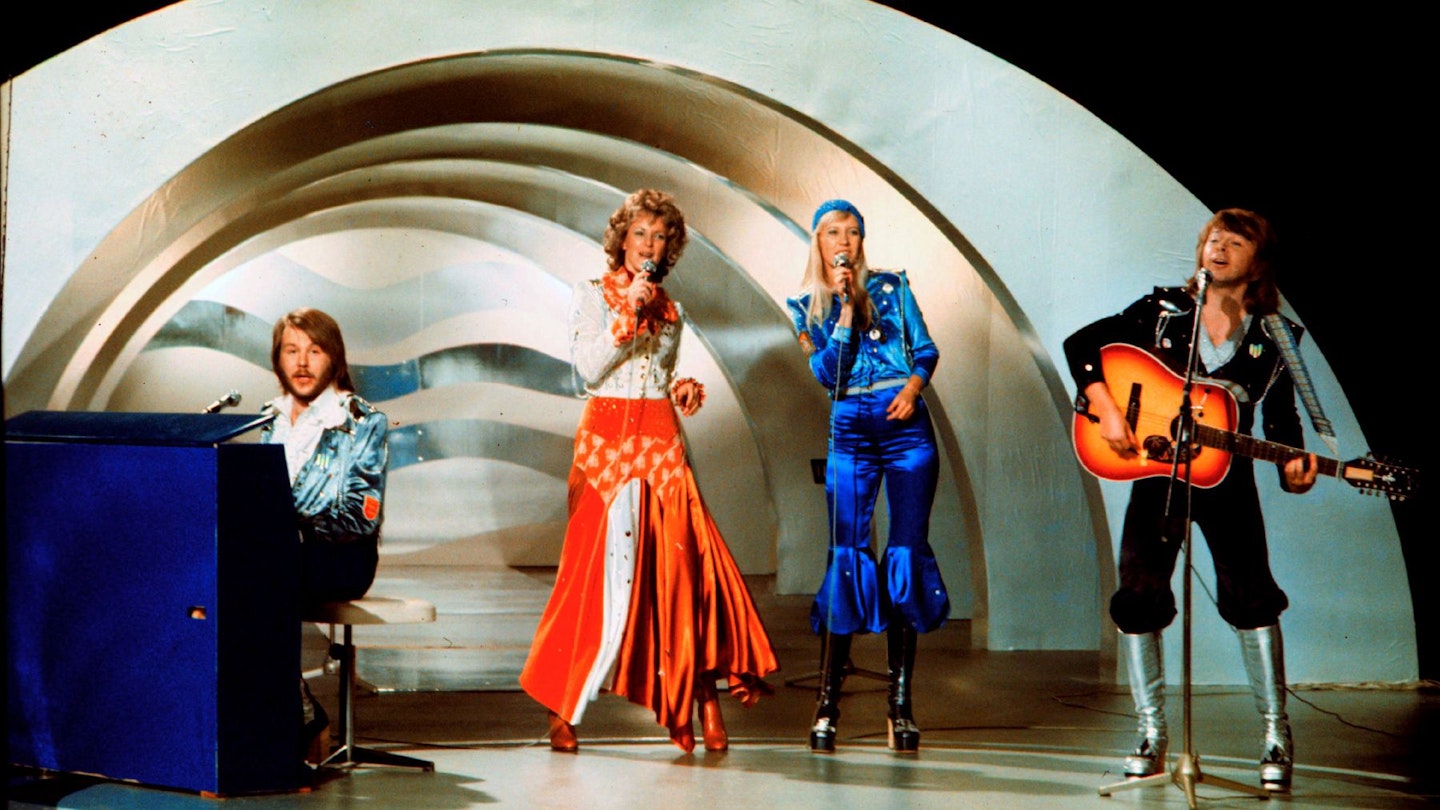ABBA performing at the Eurovision