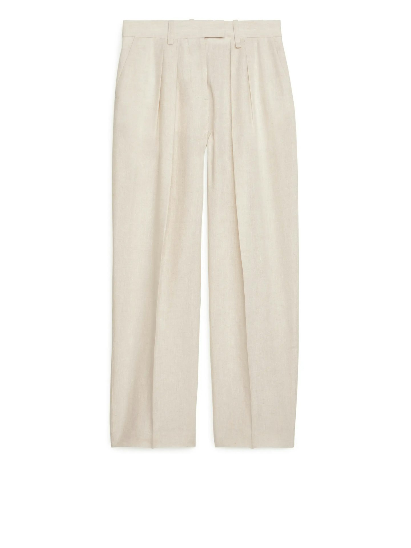 best brunch outfits Arket, High Waist Linen Trousers, £69
