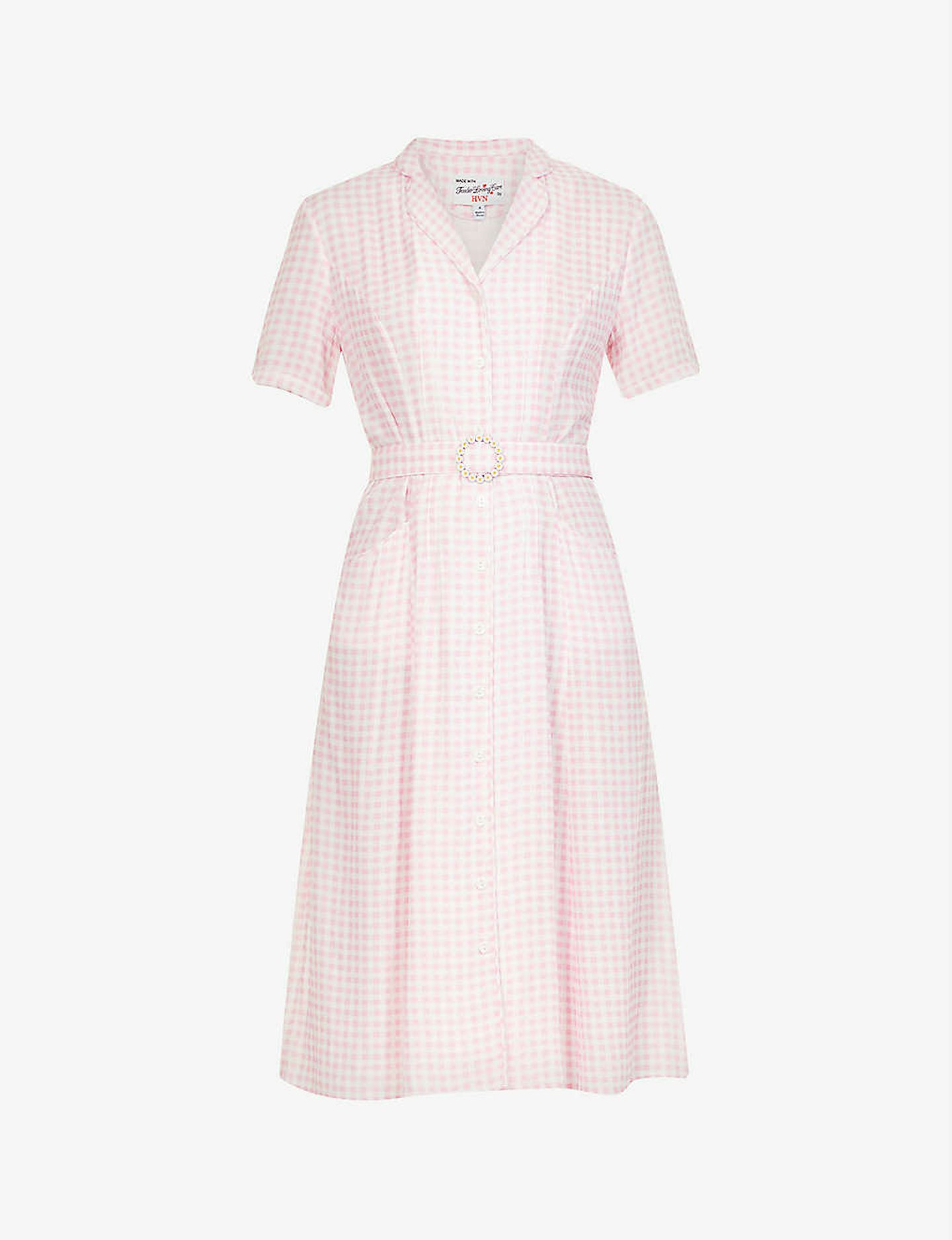 best spring dresses  HVN, Gingham Midi Dress, £375
