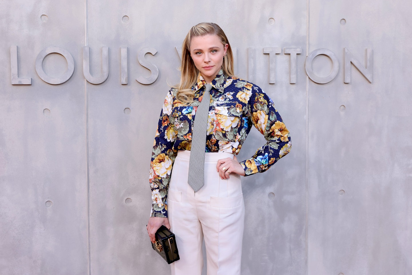Chloe Grace Moretz spotted with her Louis Vuitton luggage as she