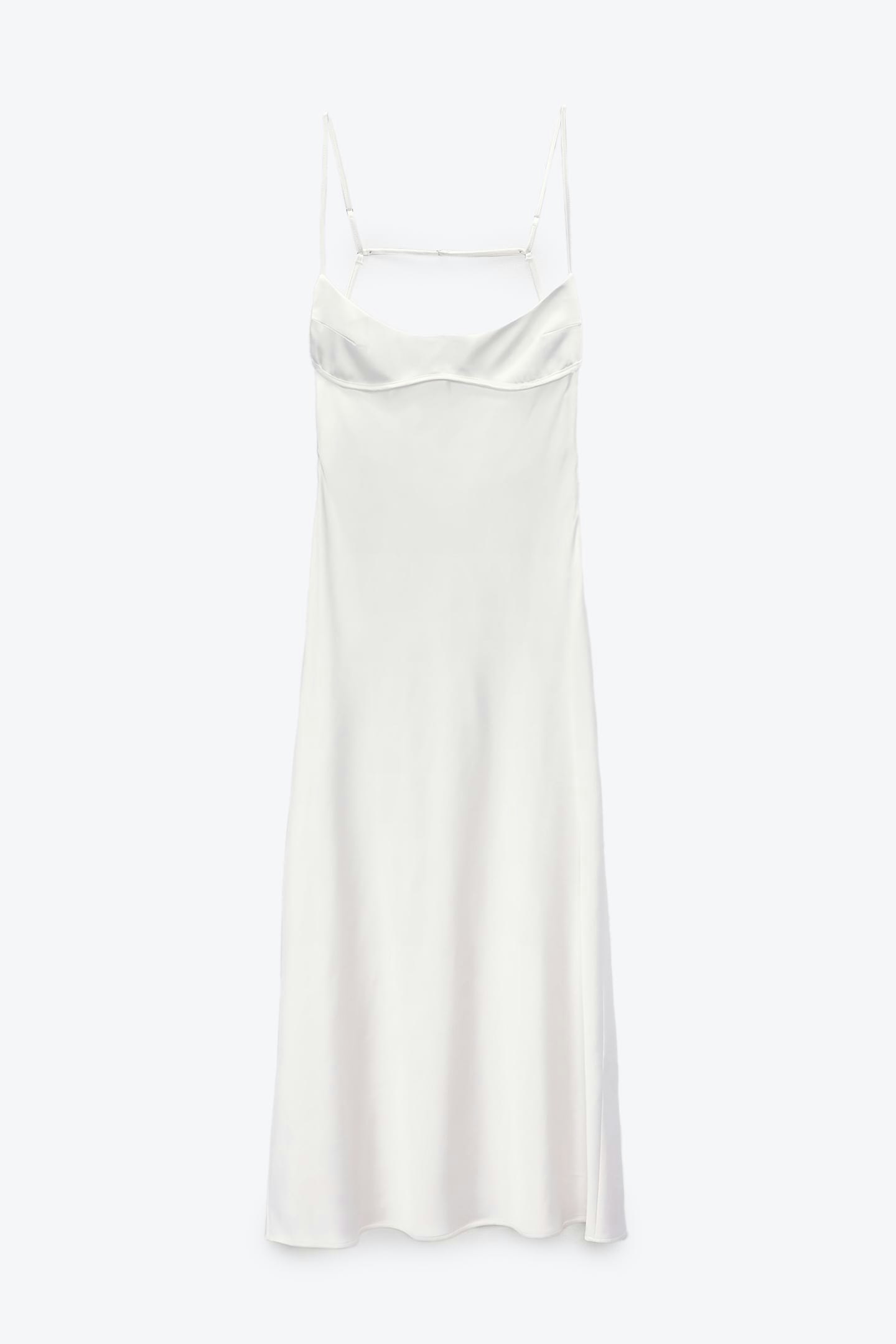 Zara, Satin Dress With Cut-Out Detail, £45.99