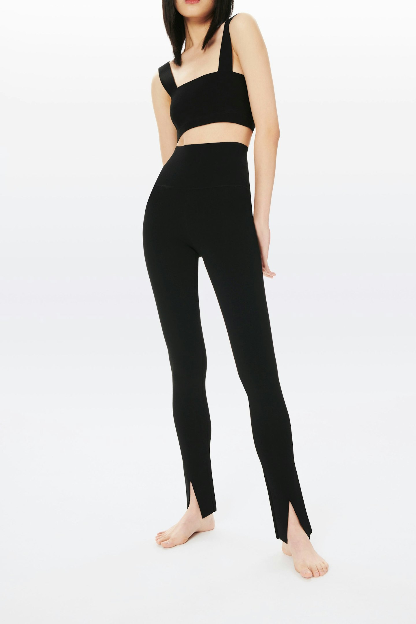 VB Body VB Body, Split Front Leggings in Black, £350