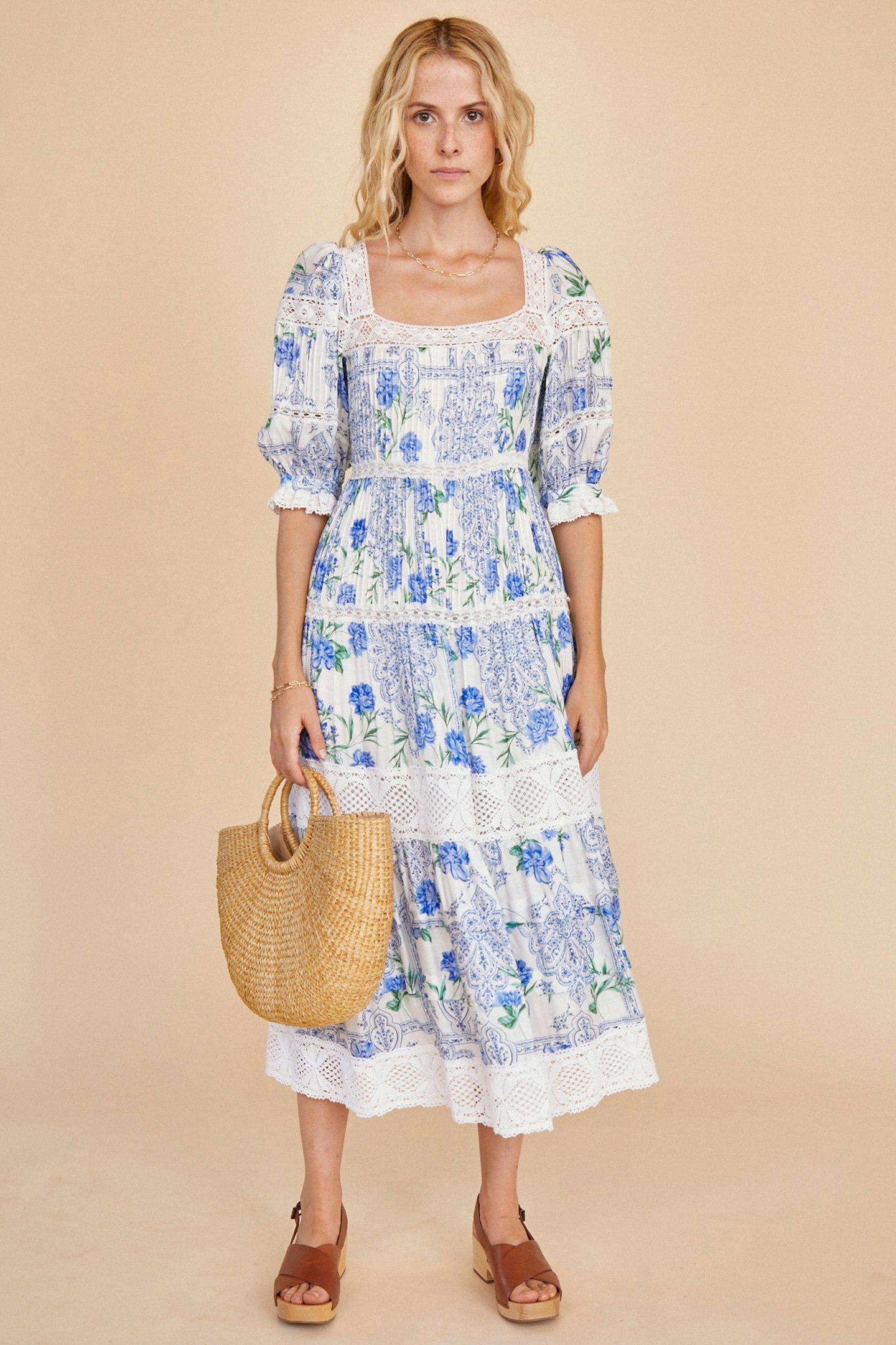 Hunter Bell NYC, Evelyn Floral Midi Dress, £381