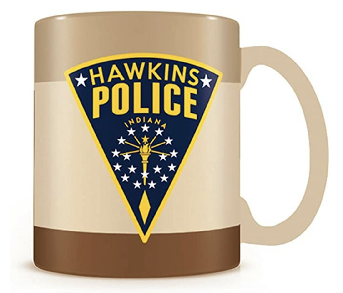 Stranger Things Ceramic Mug with Hawkins Police Badge in Presentation Box - Official Merchandise