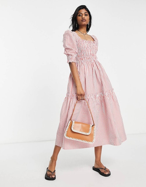 best summer dresses ASOS, Striped Poplin Tiered Dress, £50