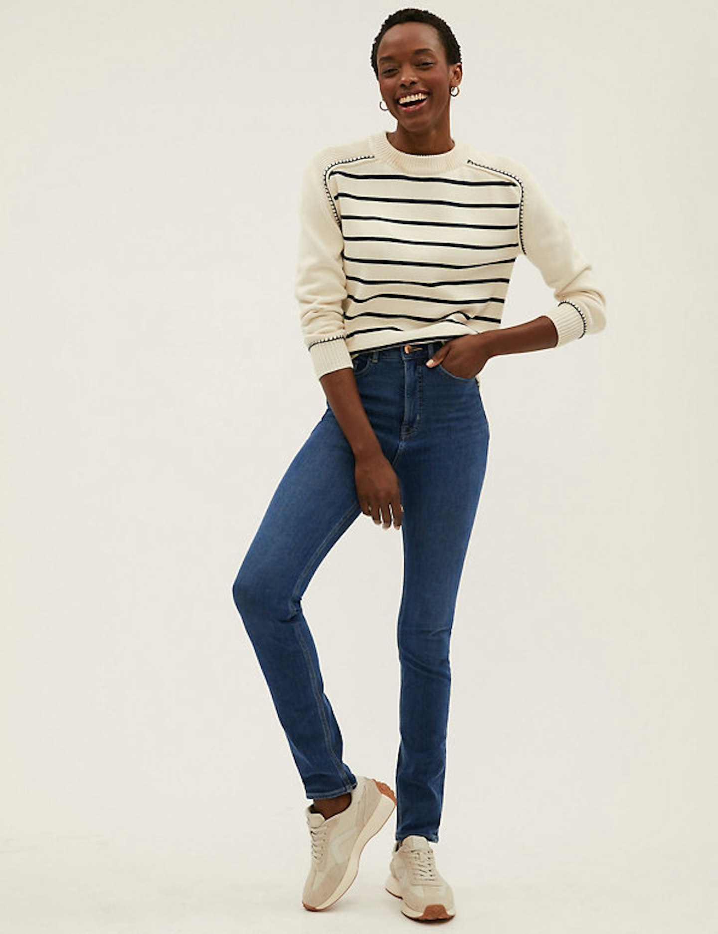 Lily Magic Shaping High Waisted Jeans, M&S Collection